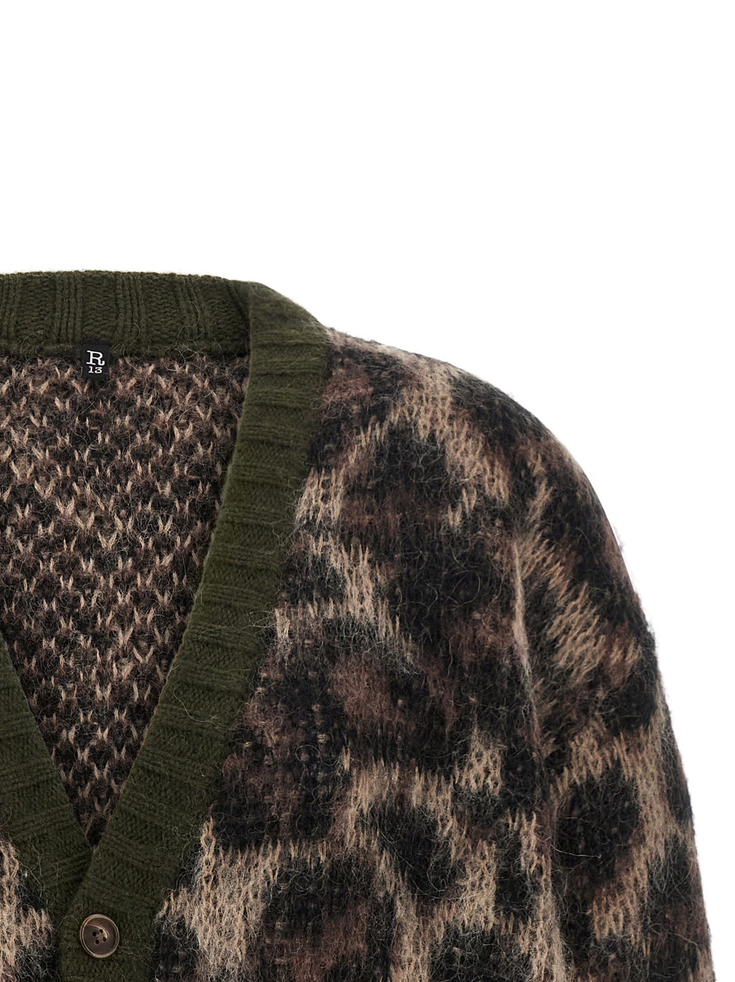 R13 Animal Print Cardigan