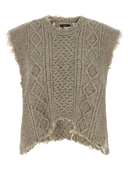 R13 Boyfriend Cable Vest