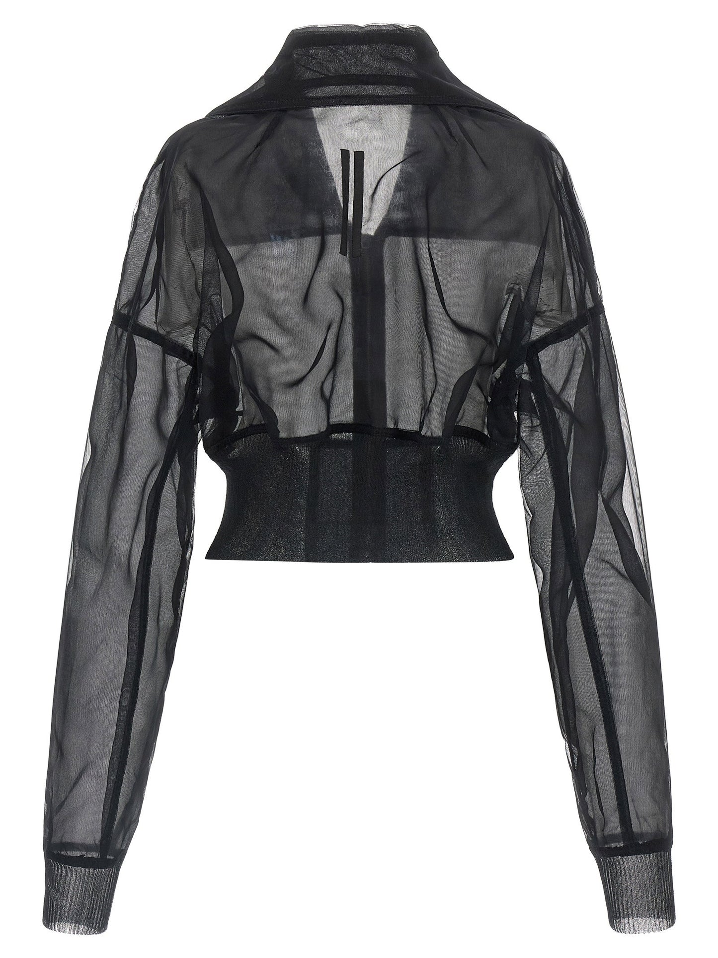 Rick Owens Dracucollar Cropped Bomber Jacket