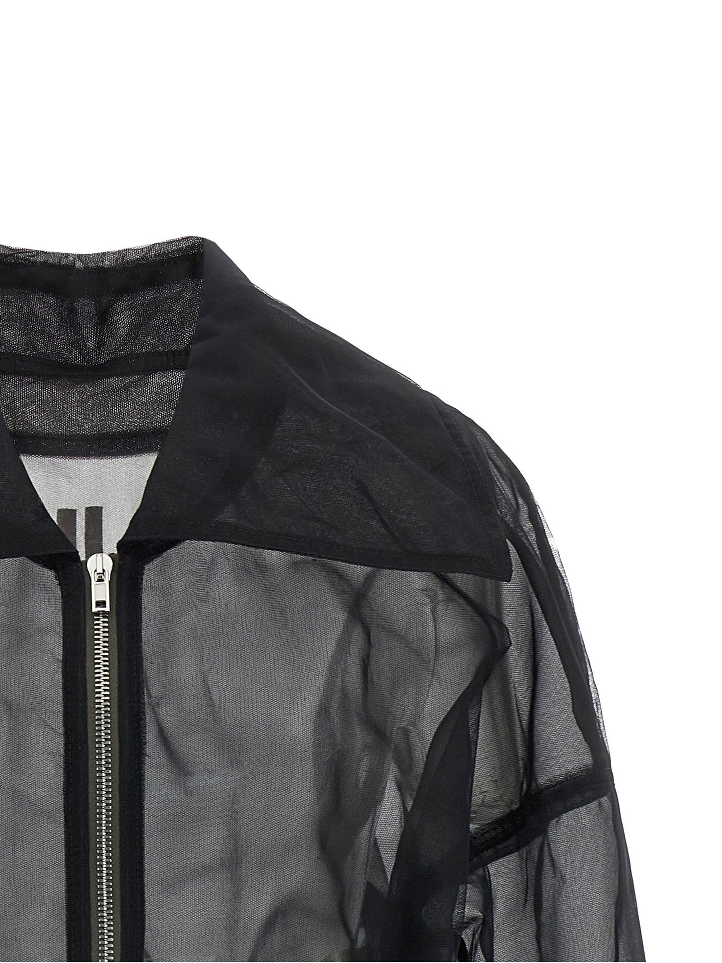 Rick Owens Dracucollar Cropped Bomber Jacket