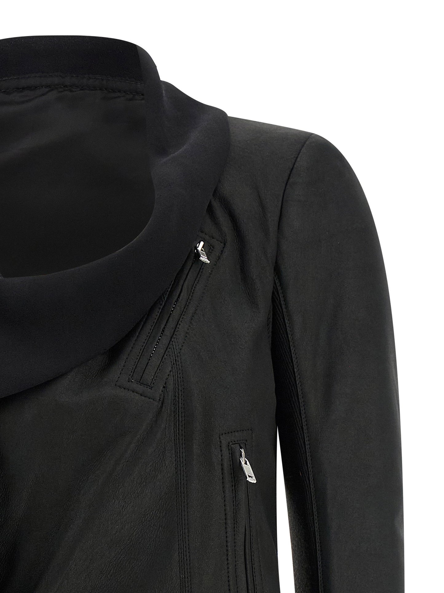 Rick Owens Scarf Biker Jacket