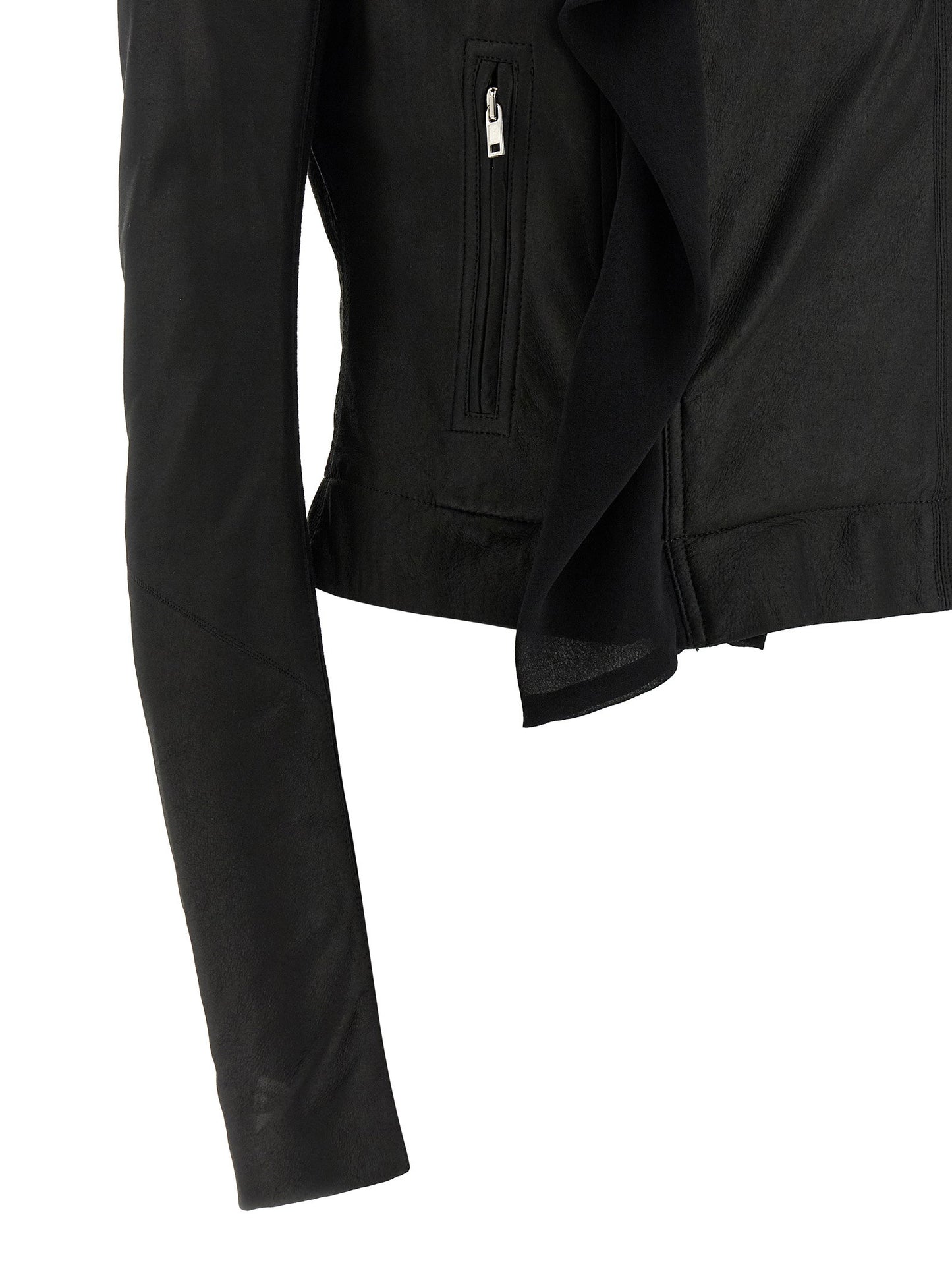 Rick Owens Scarf Biker Jacket