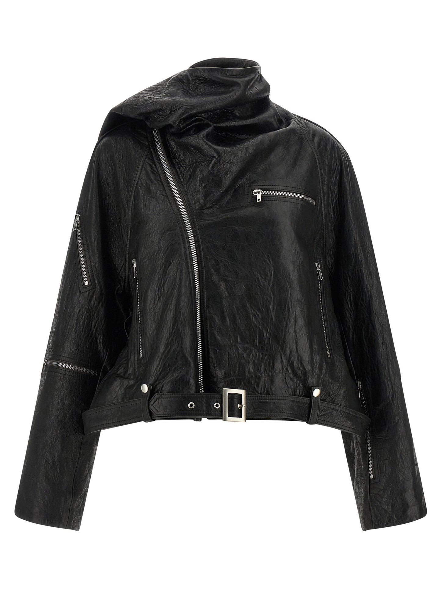 Rick Owens Cropped Scarf Flight Jacket