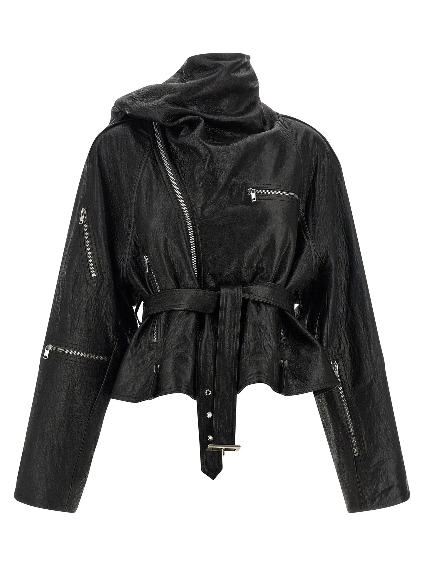 Rick Owens Cropped Scarf Flight Jacket
