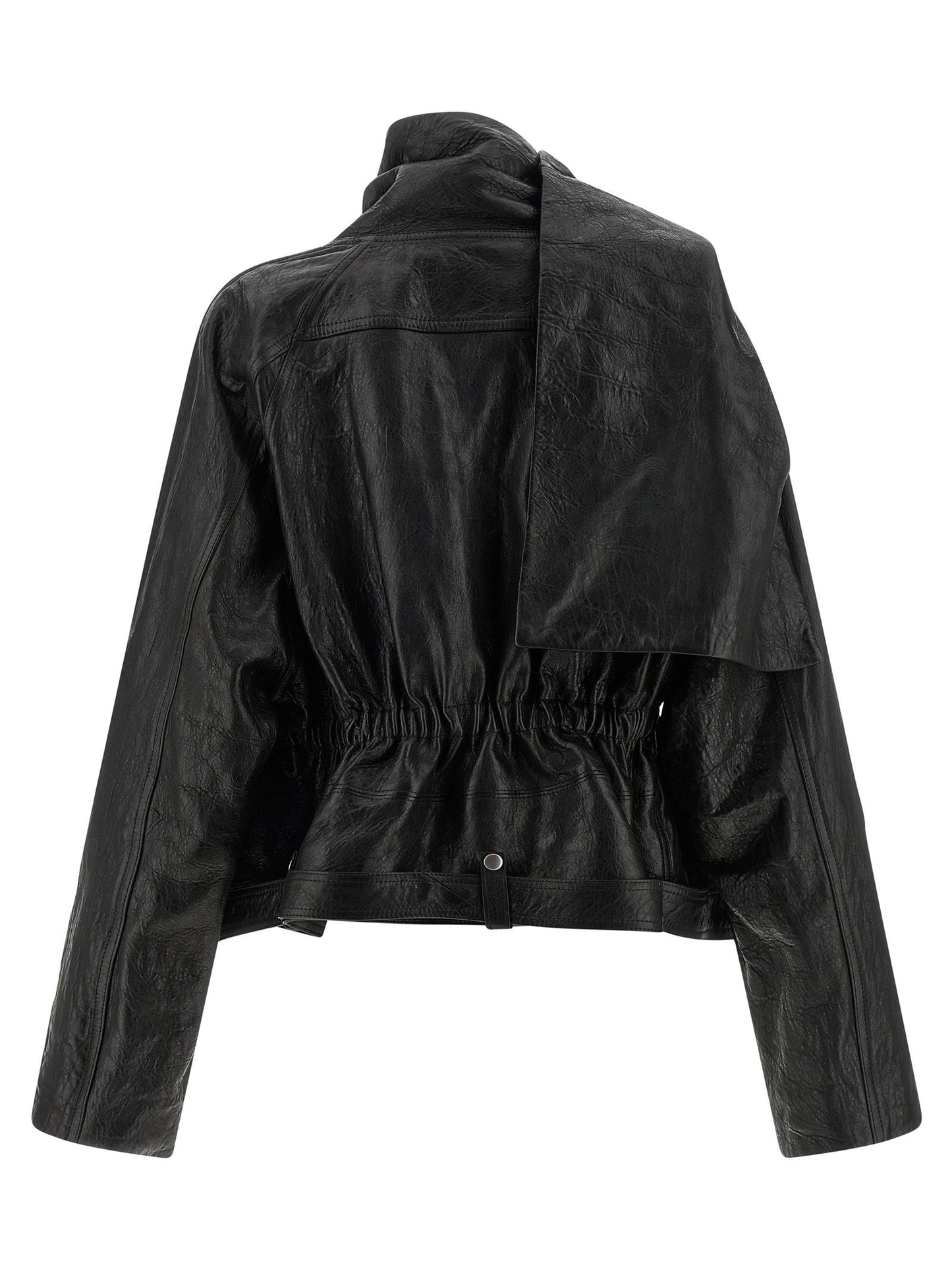 Rick Owens Cropped Scarf Flight Jacket