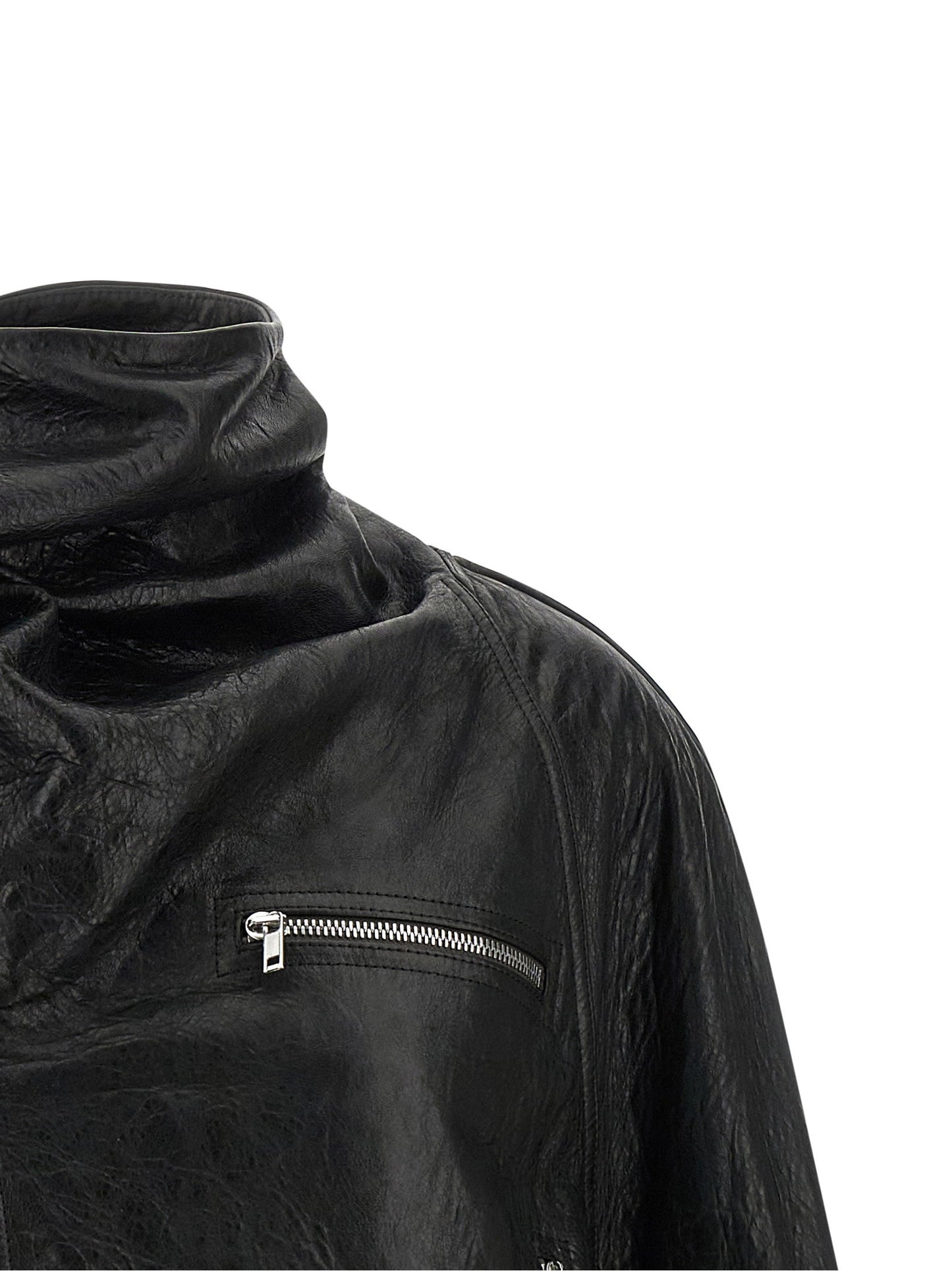 Rick Owens Cropped Scarf Flight Jacket