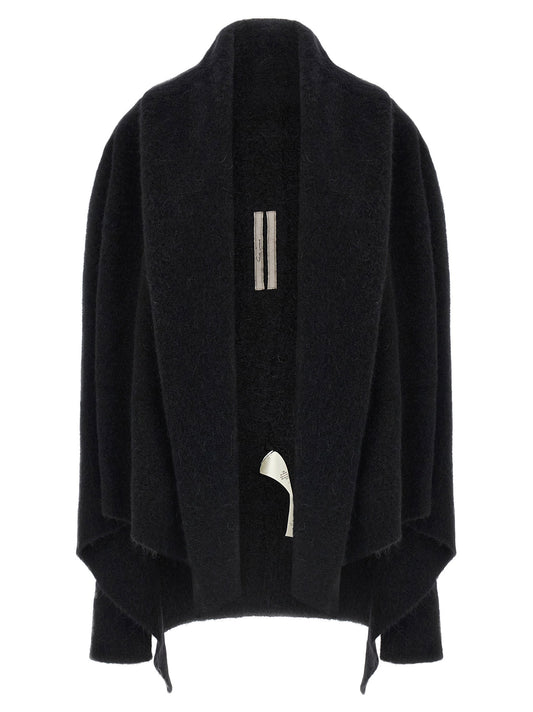 Rick Owens Hooded Medium Wrap Cardigan