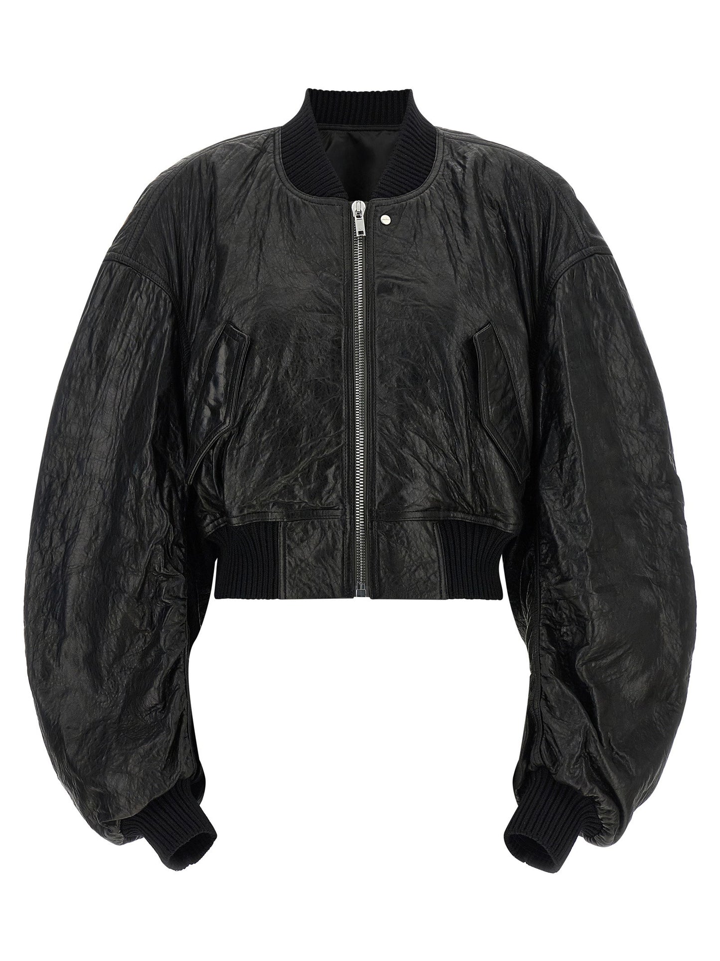 Rick Owens Secchia Cropped Flight Bomber Jacket