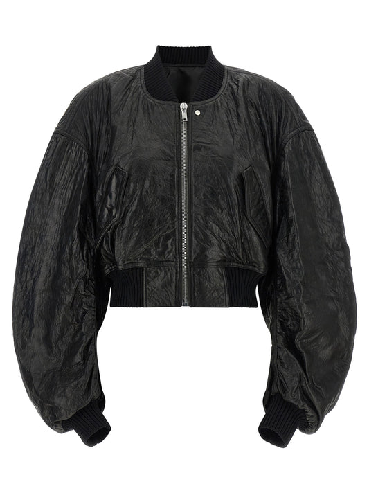 Rick Owens Secchia Cropped Flight Bomber Jacket