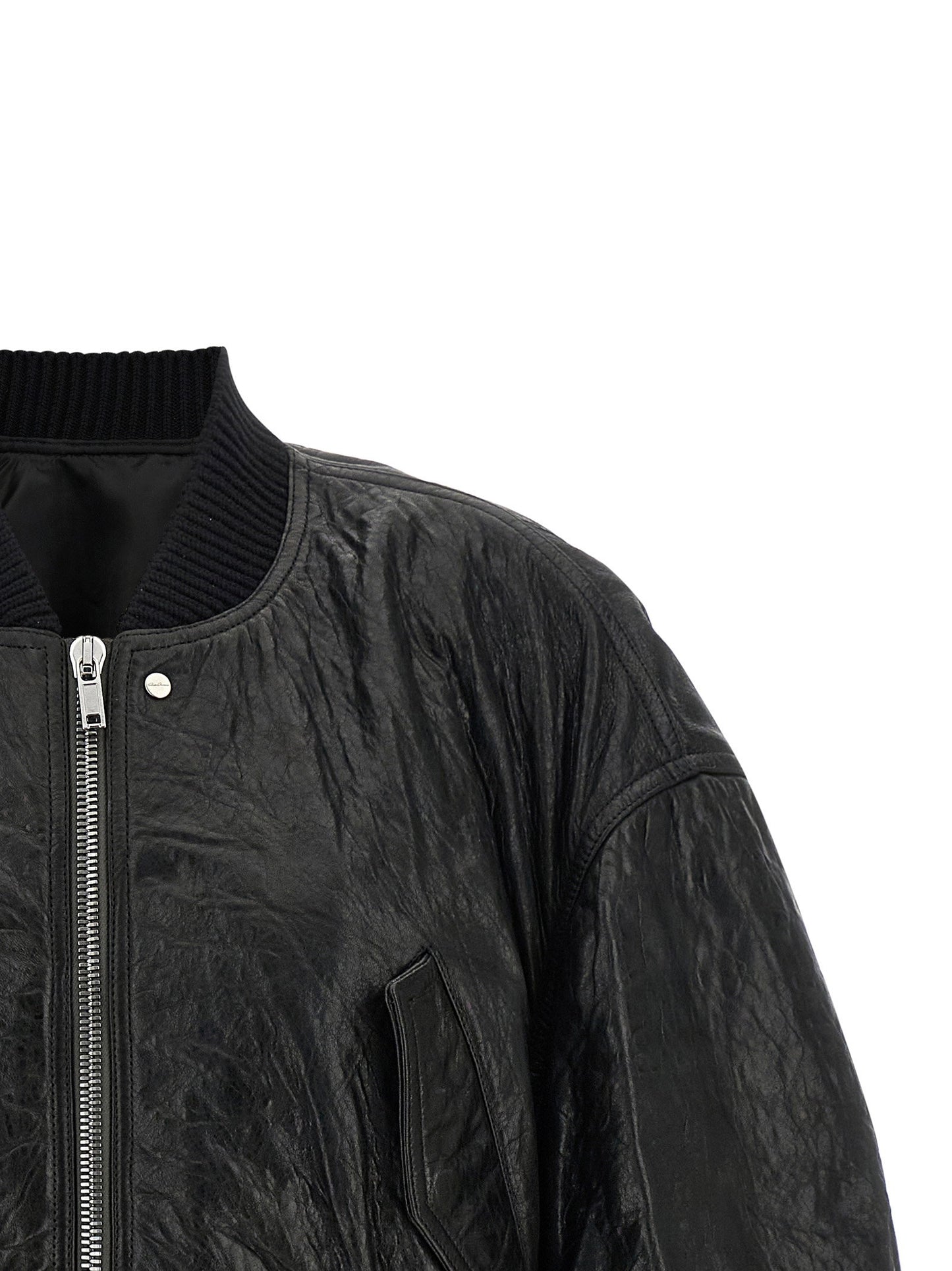 Rick Owens Secchia Cropped Flight Bomber Jacket