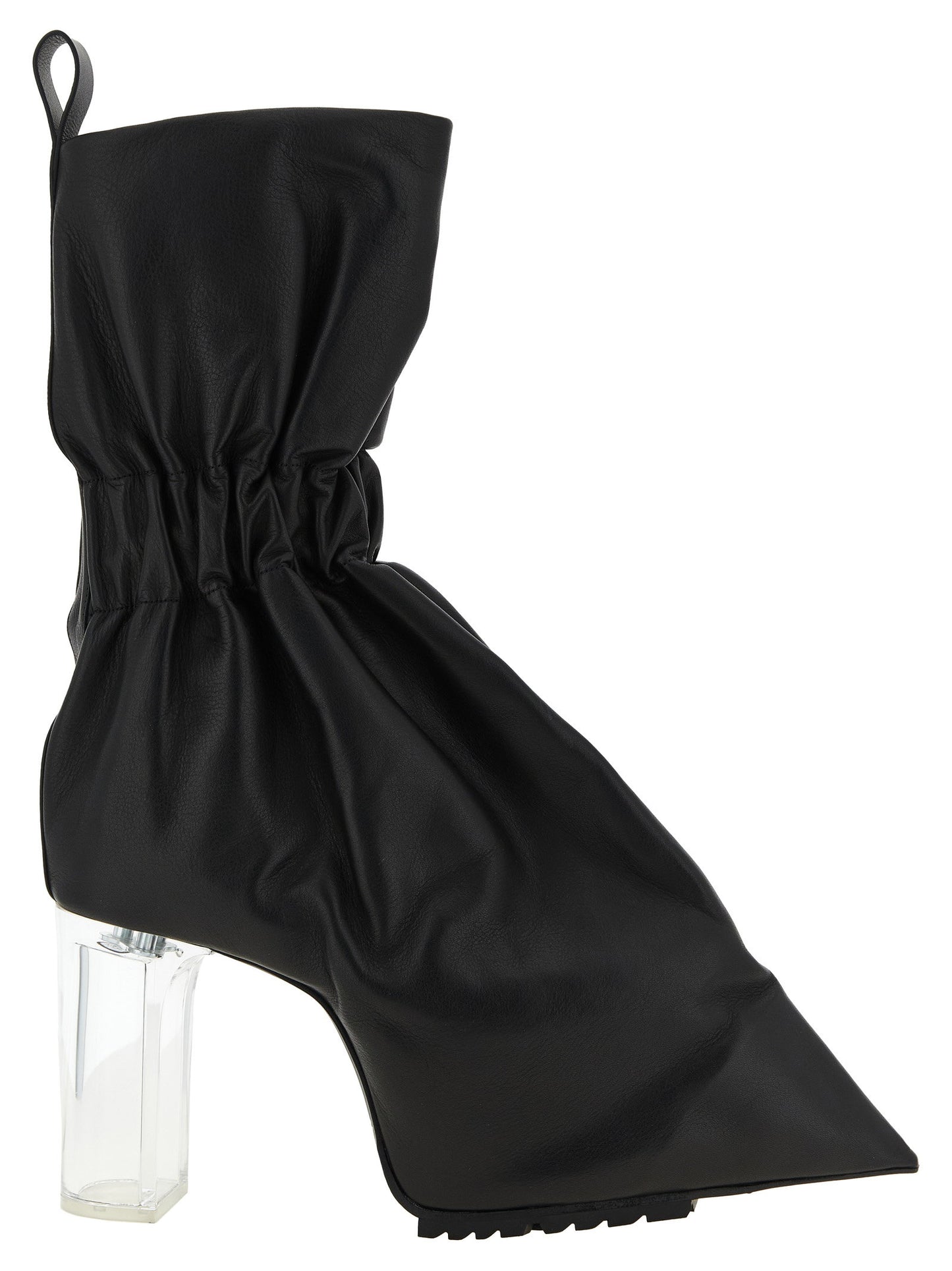 Rick Owens Pull On Cuffed Taquito Ankle Boots