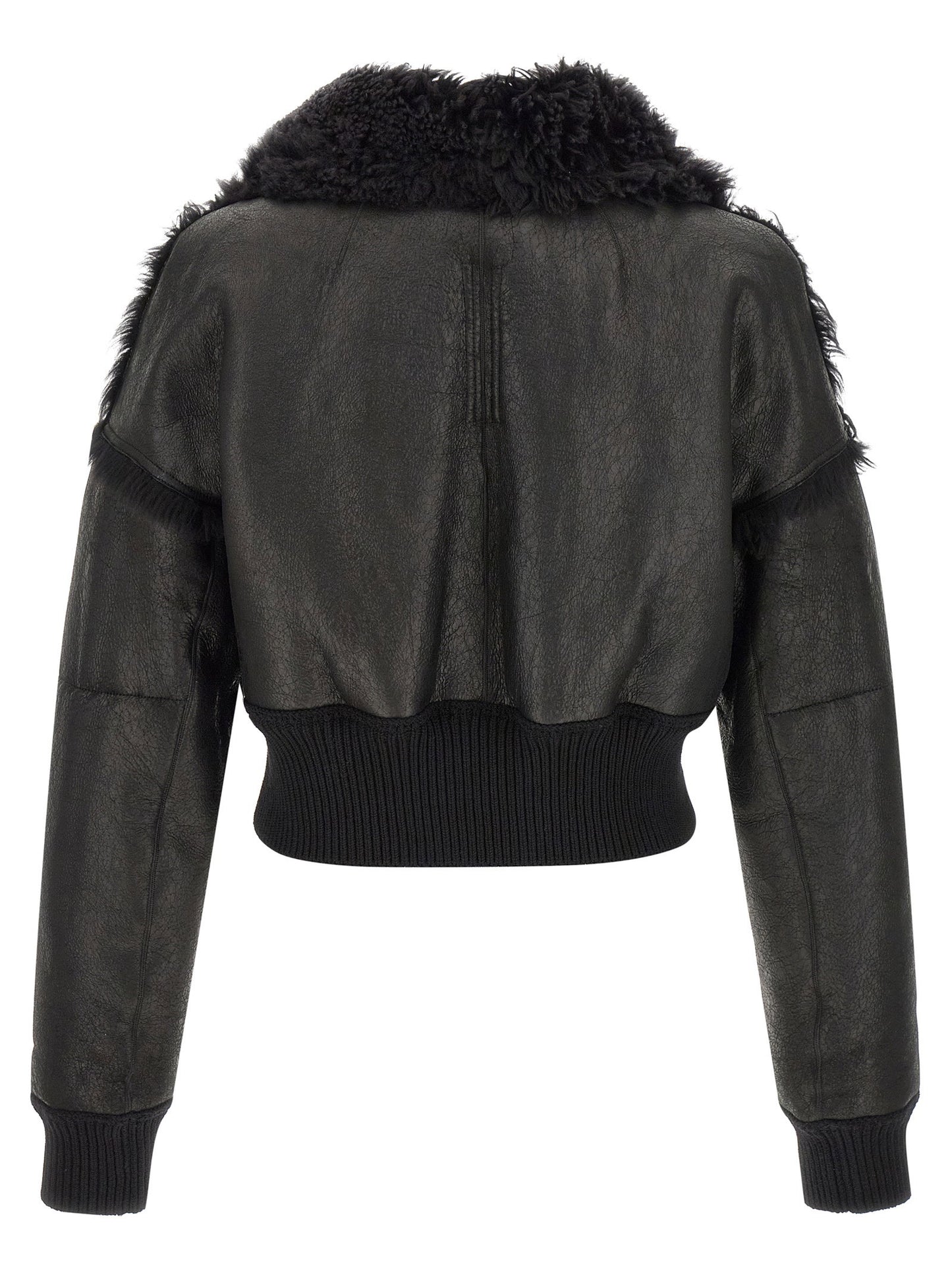 Rick Owens Flight Jkt Cropped Bomber Jacket