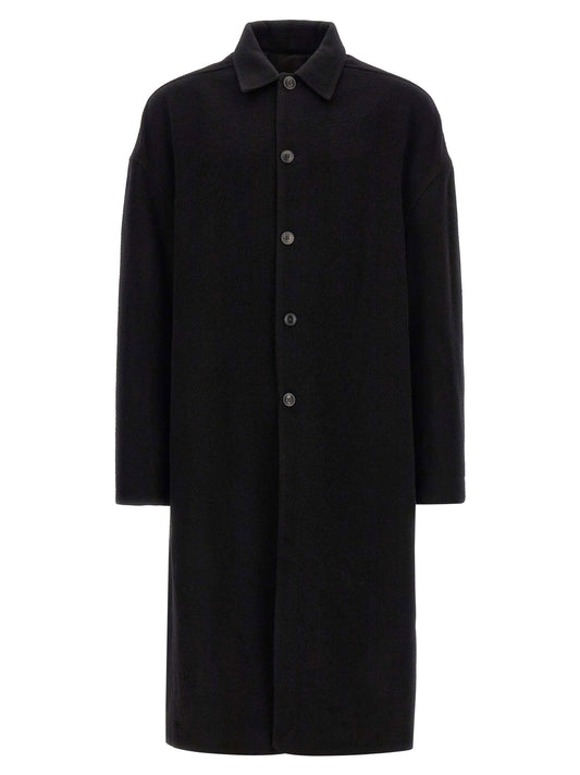 Rick Owens Buttoned Brad Coat