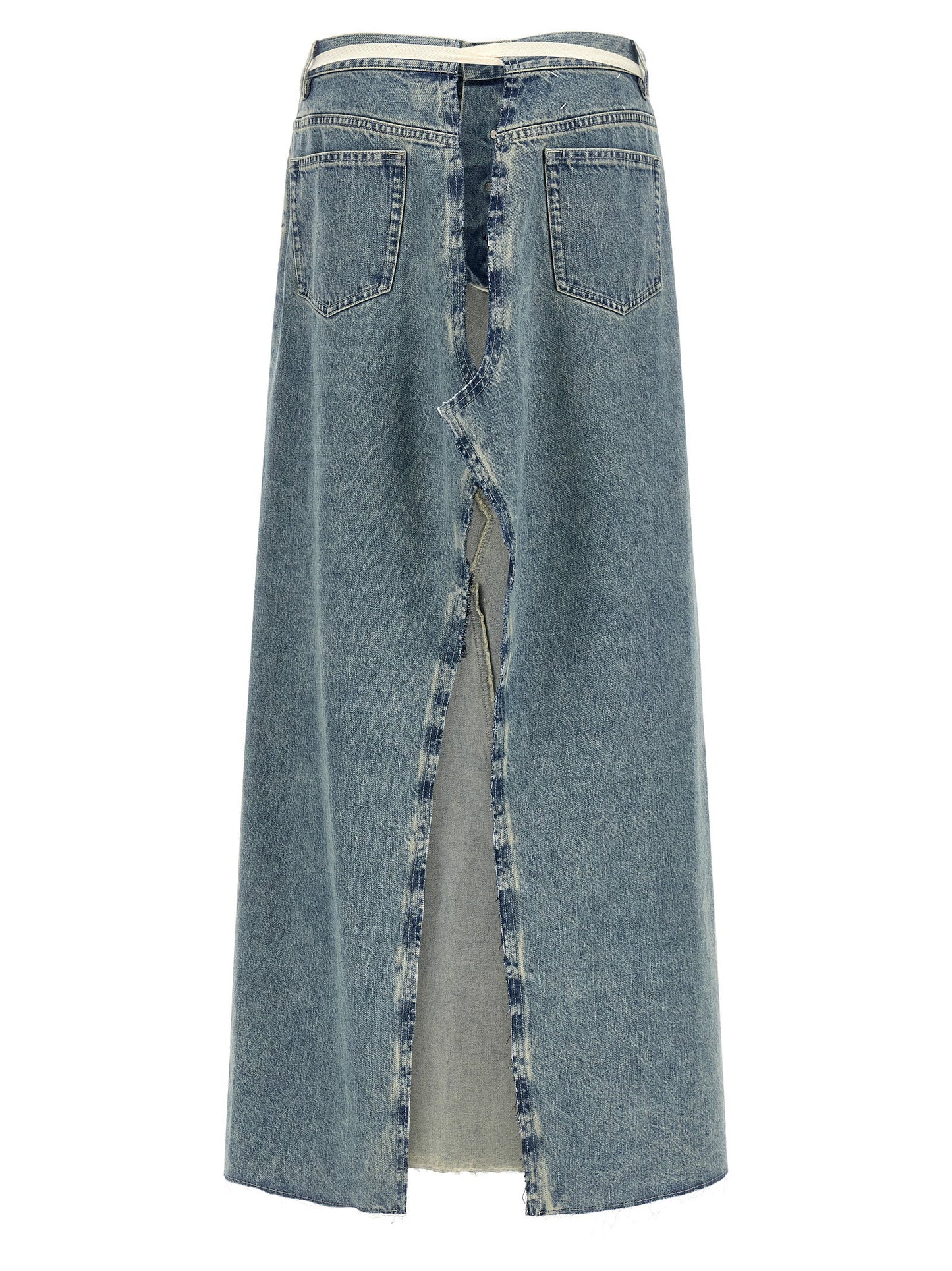 Maison Margiela Raw Hem Denim Skirt