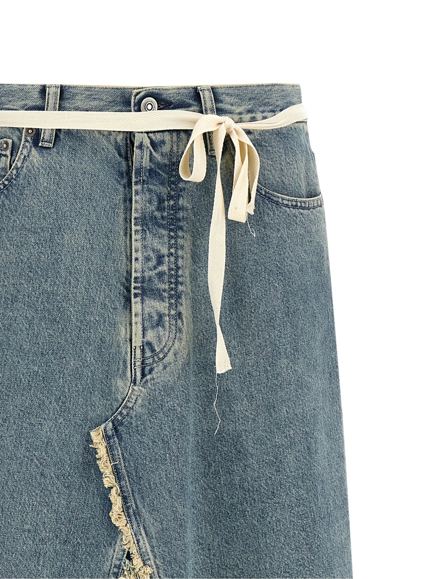 Maison Margiela Raw Hem Denim Skirt