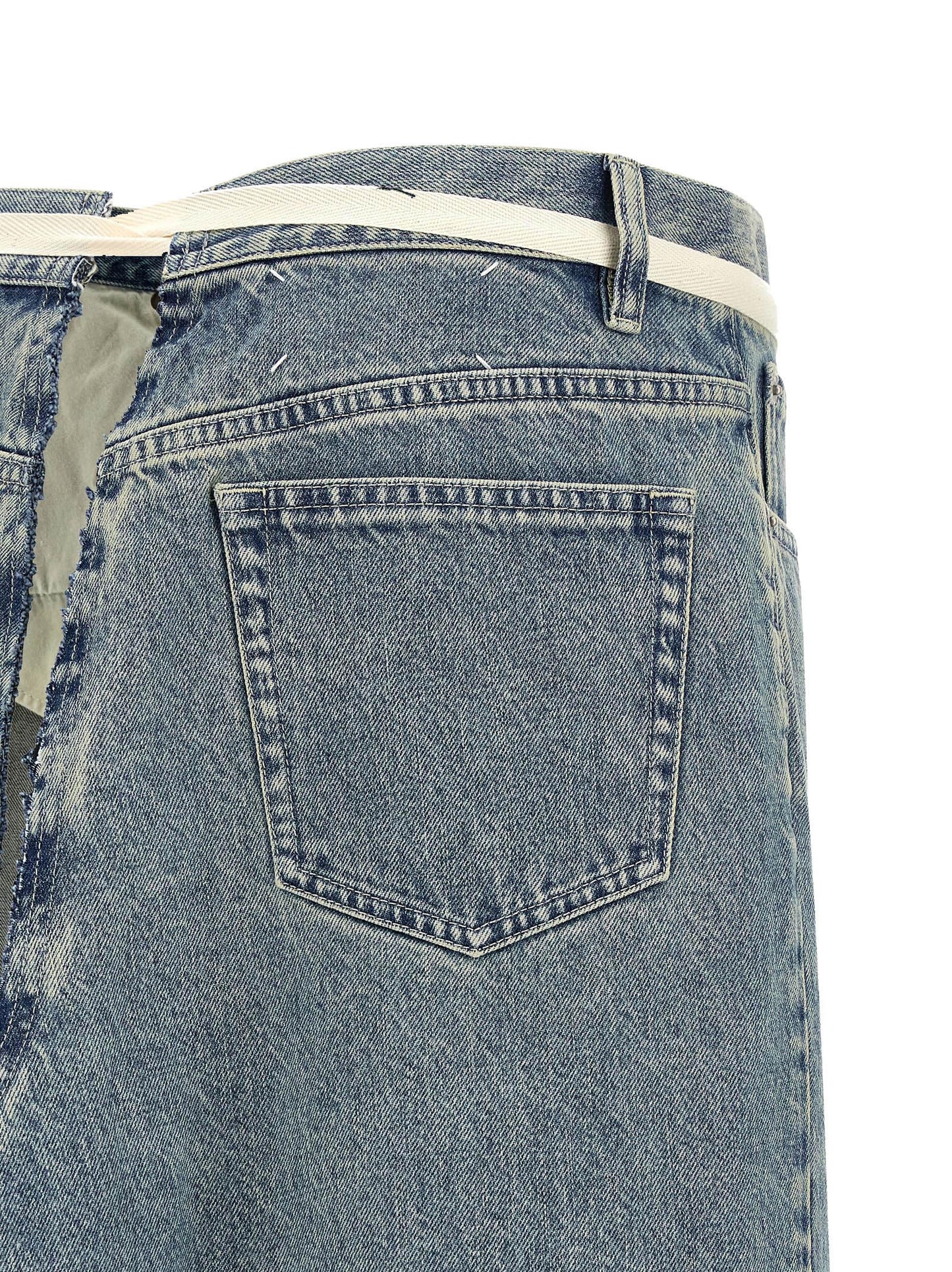 Maison Margiela Raw Hem Denim Skirt
