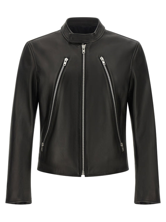Maison Margiela 5-zip Leather Jacket