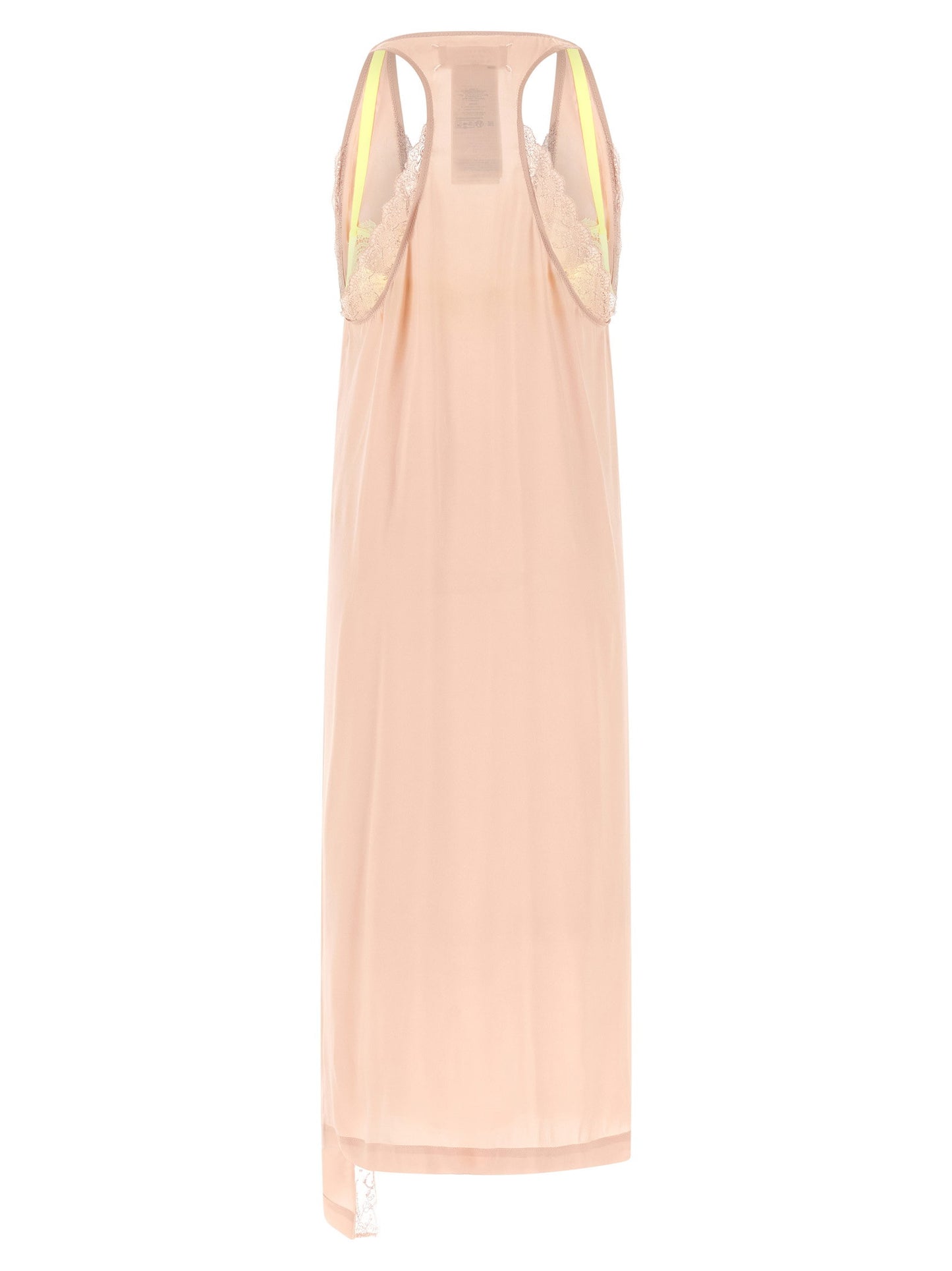 Maison Margiela Silk Lace Slip Midi Dress Dress