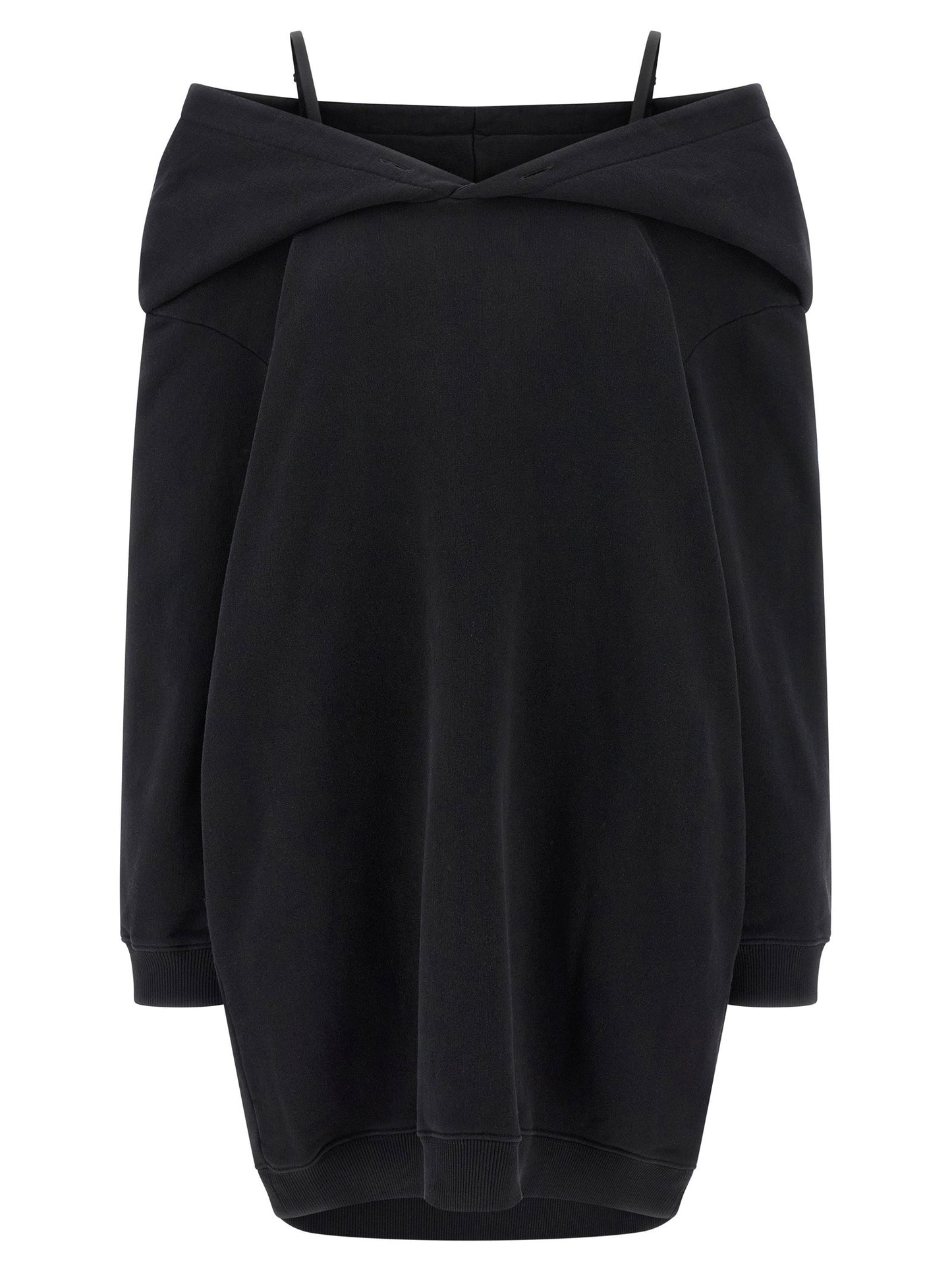 Mm6 Maison Margiela Off-shoulder Hooded Dress