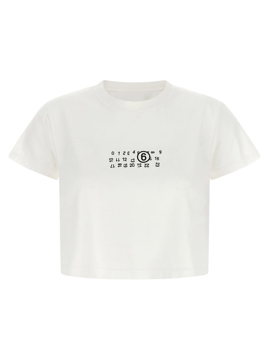 Mm6 Maison Margiela Numeric Signature Mm6 Upside Down T-shirt
