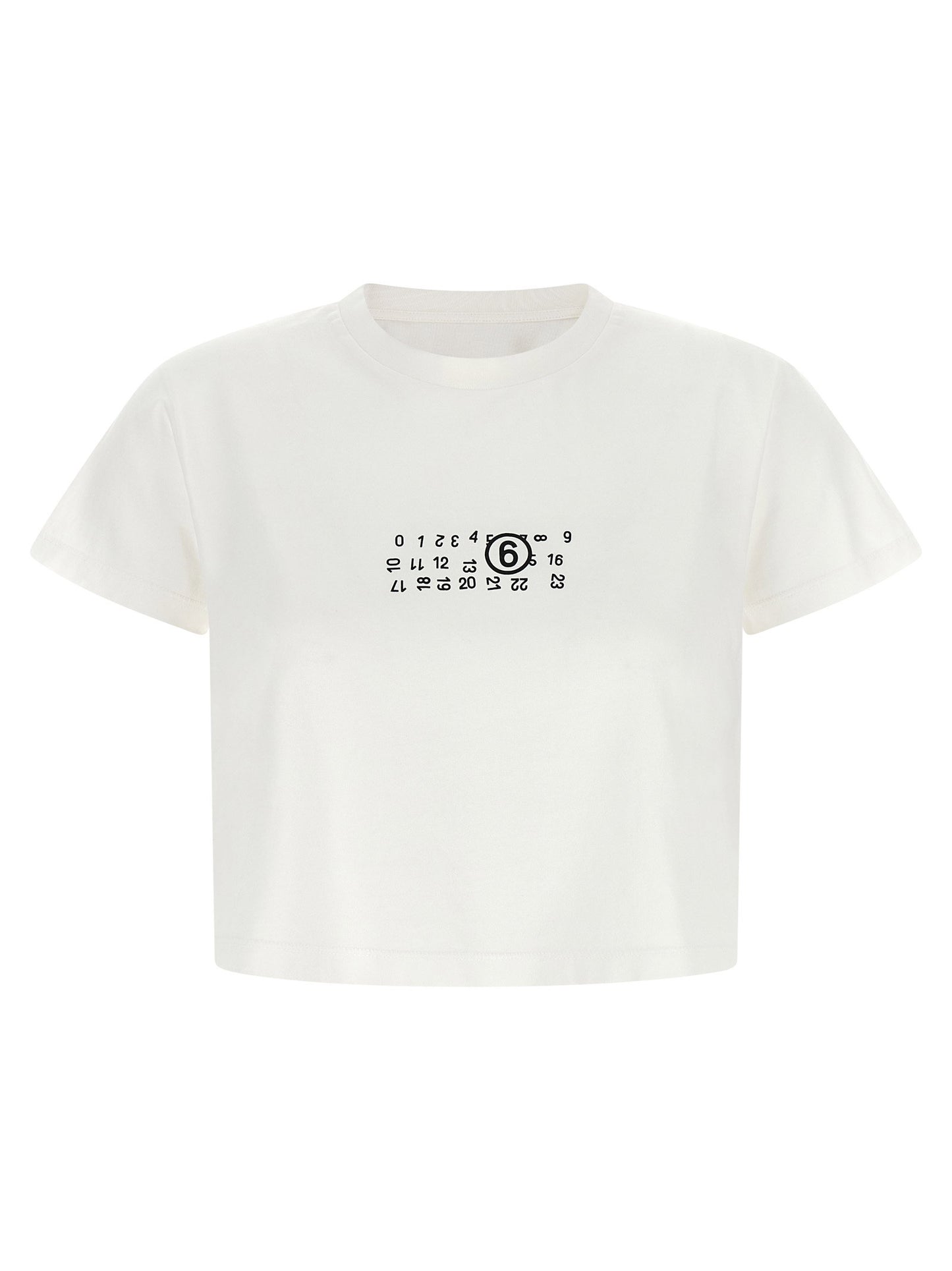 Mm6 Maison Margiela Numeric Signature Mm6 Upside Down T-shirt