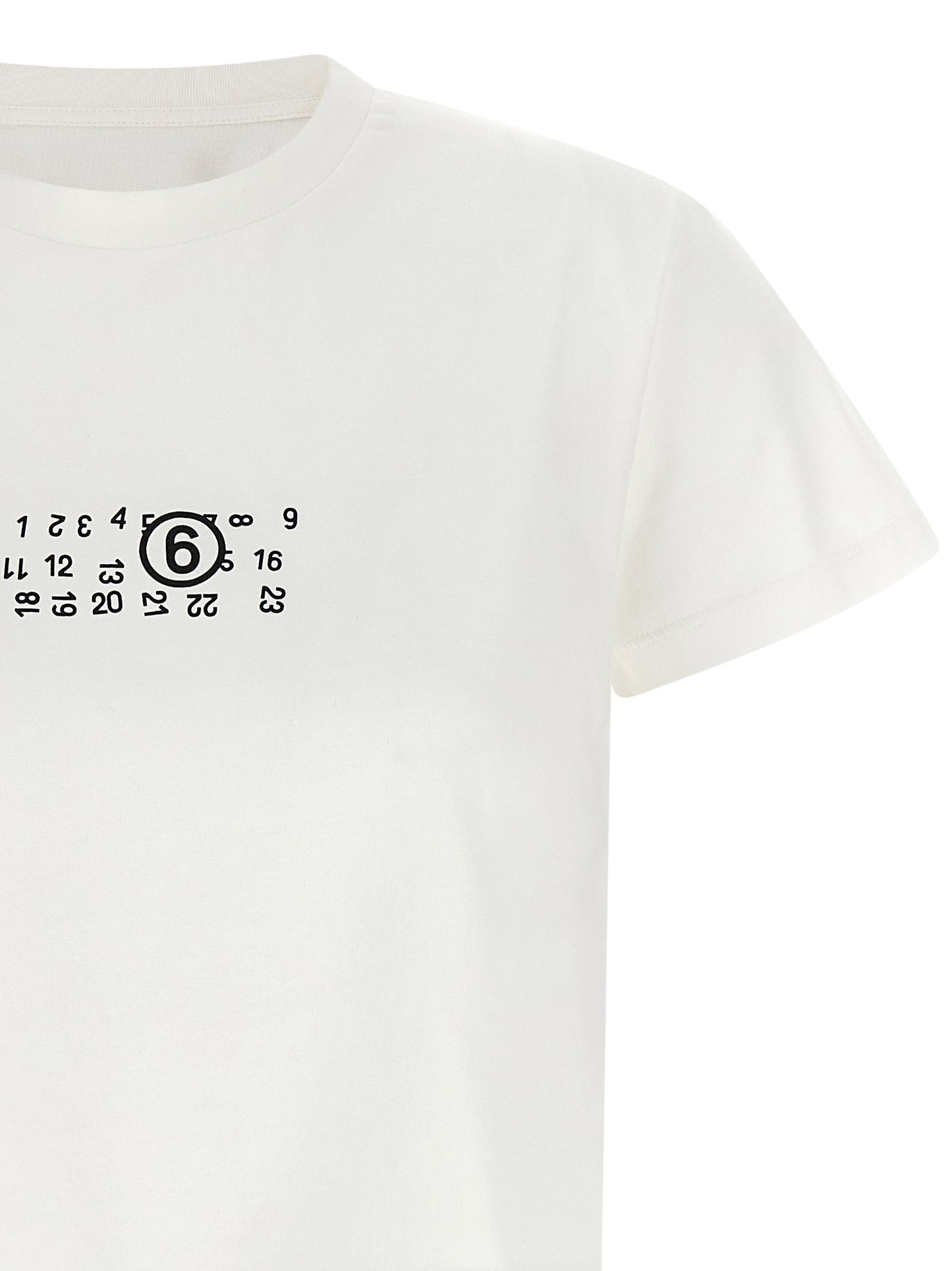 Mm6 Maison Margiela Numeric Signature Mm6 Upside Down T-shirt