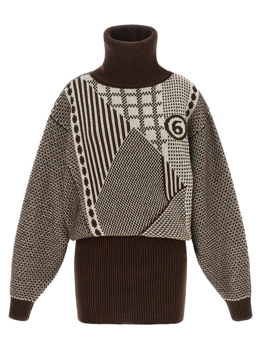 Mm6 Maison Margiela Numeric Signature Mm6 Reversible Dress