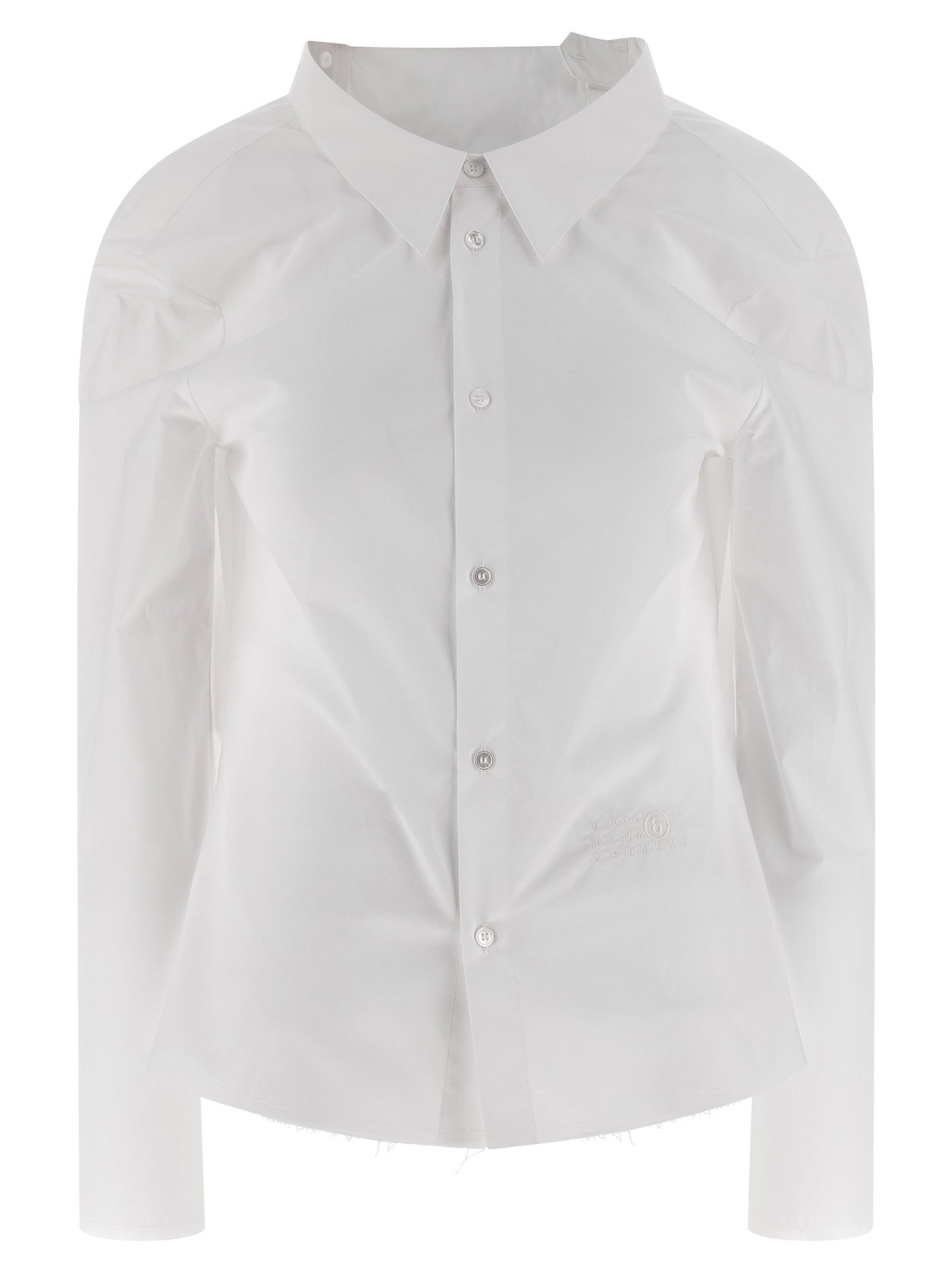 Mm6 Maison Margiela Numeric Signature Mm6 Embroidered Shirt