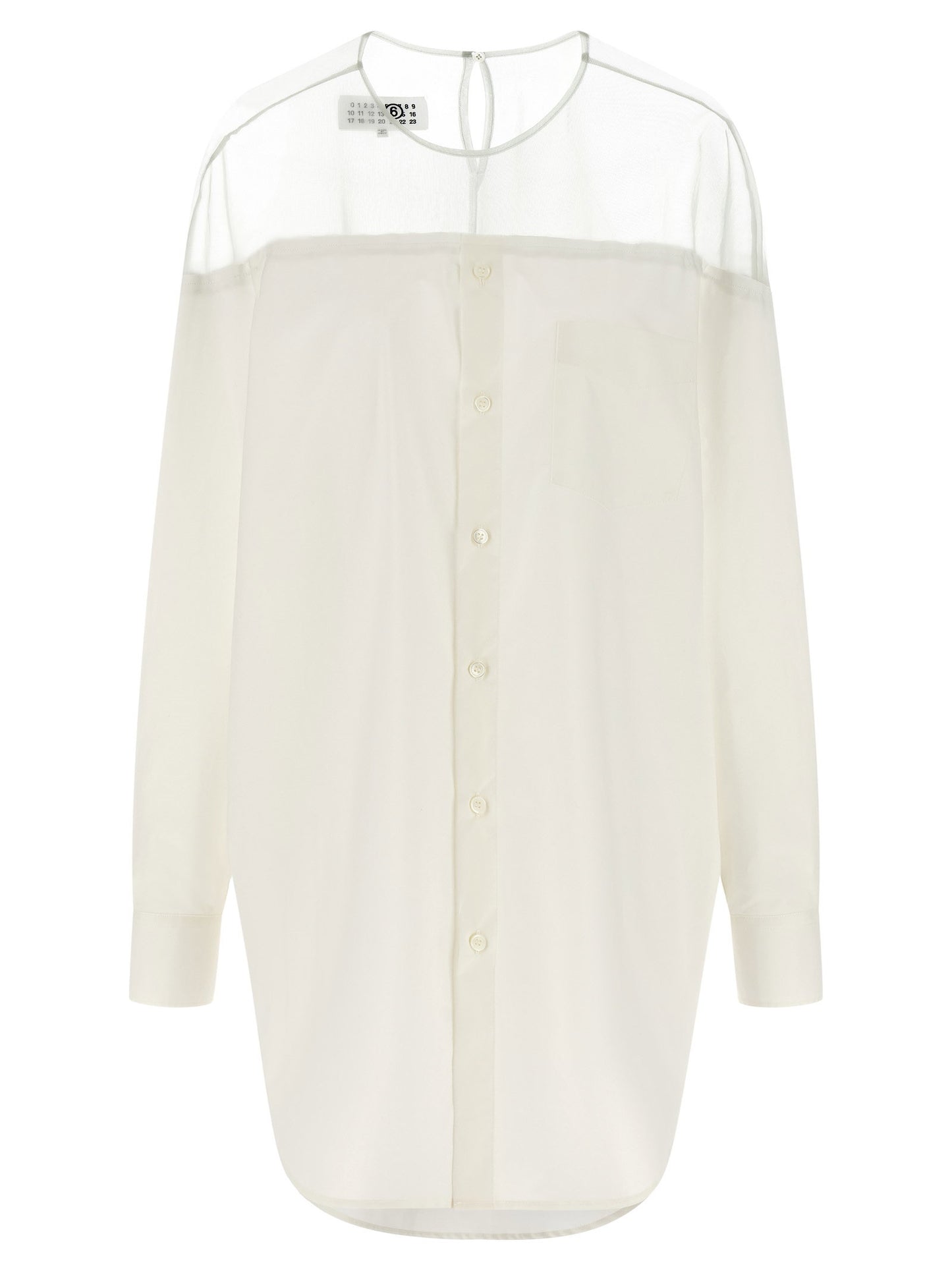 Mm6 Maison Margiela Tulle Insert Shirt