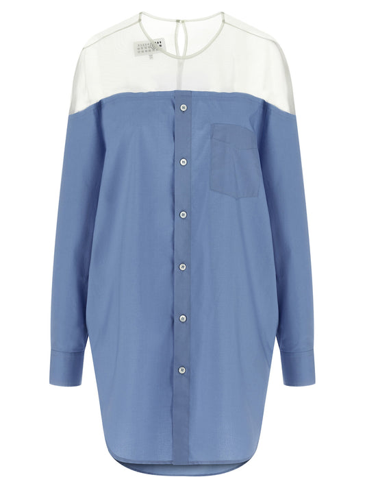 Mm6 Maison Margiela Tulle Insert Shirt