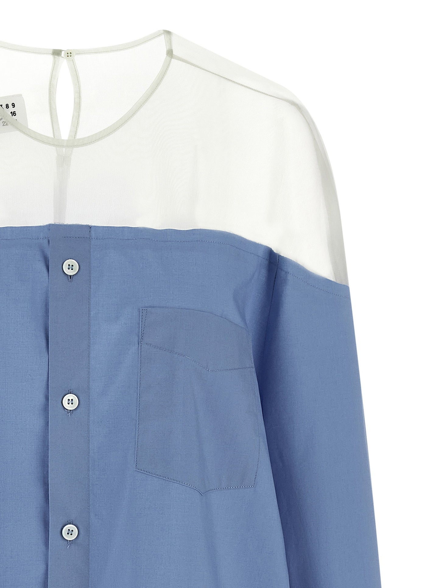 Mm6 Maison Margiela Tulle Insert Shirt