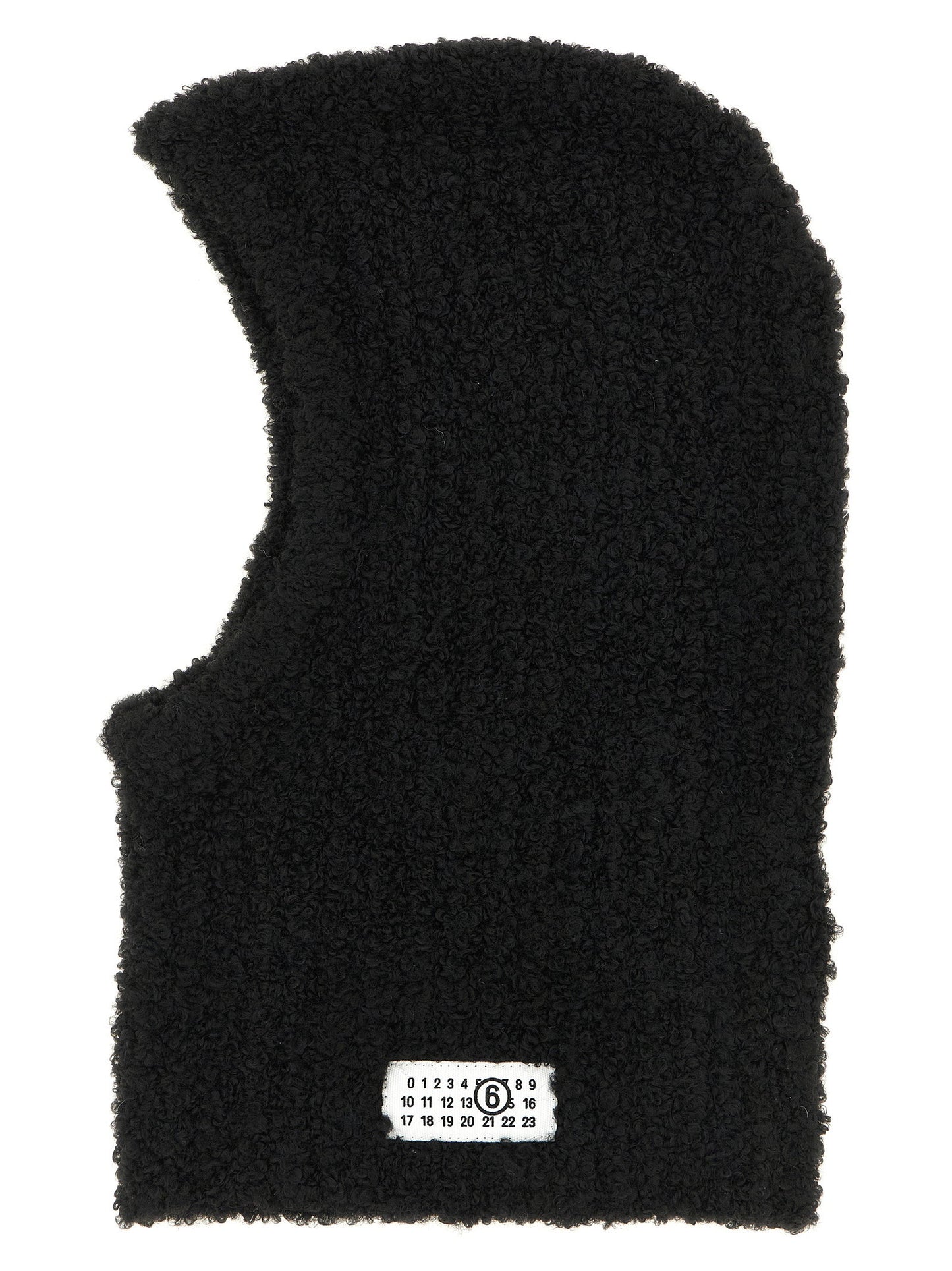 Mm6 Maison Margiela Bouclé Balaclava With Logo