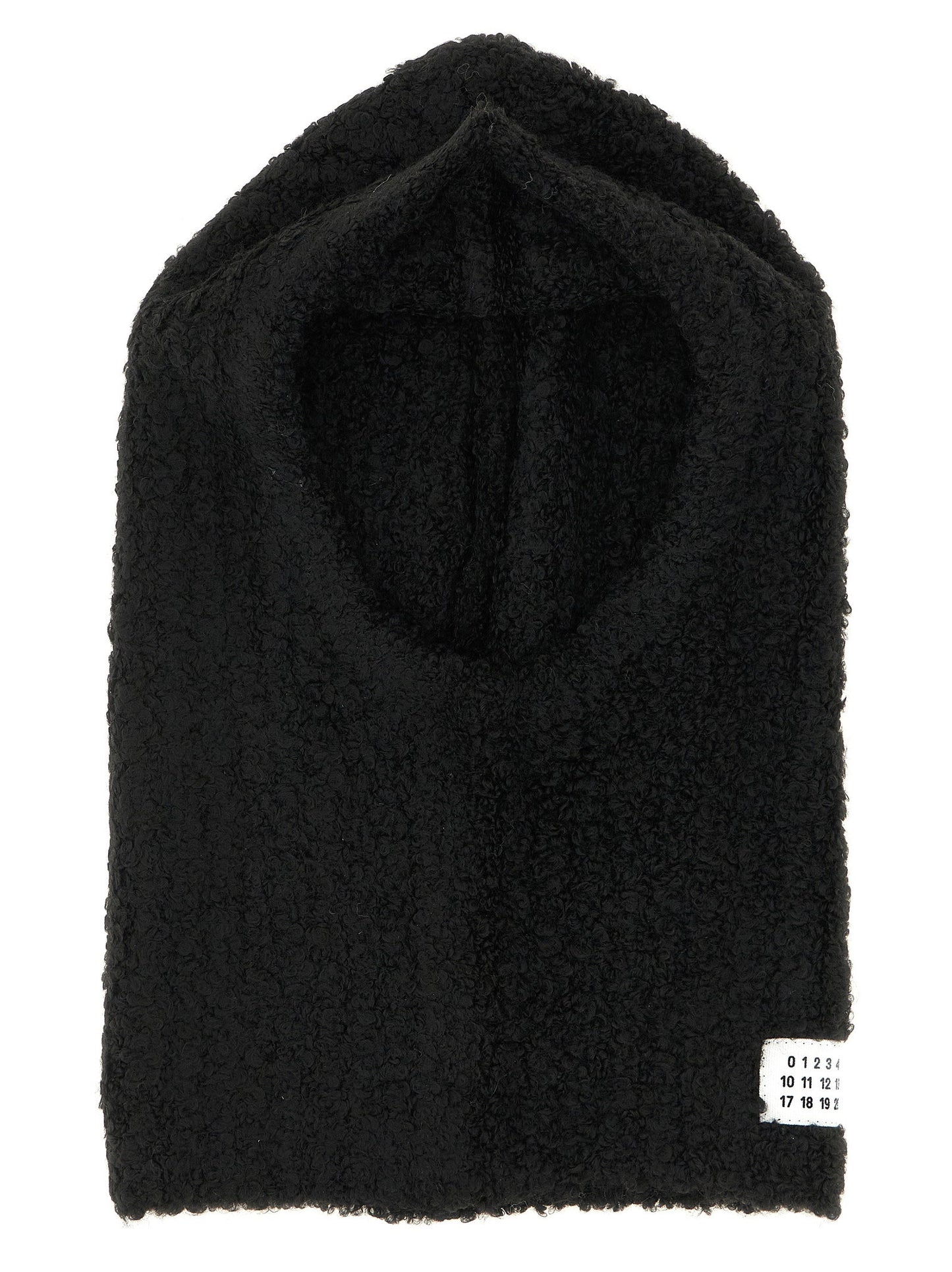 Mm6 Maison Margiela Bouclé Balaclava With Logo