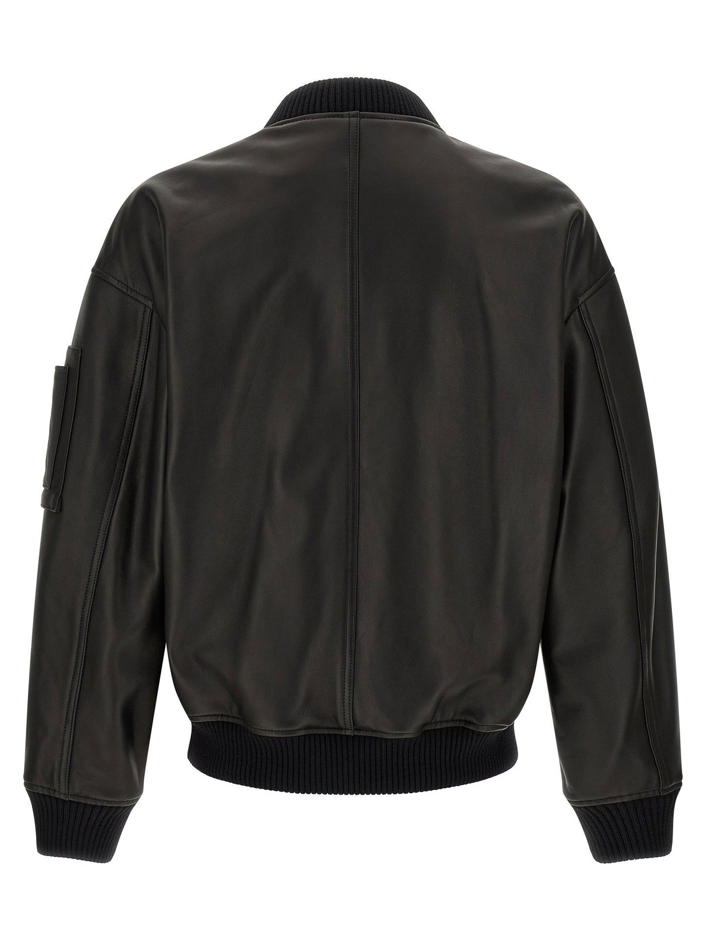 Dsquared2 Leather Bomber Jacket