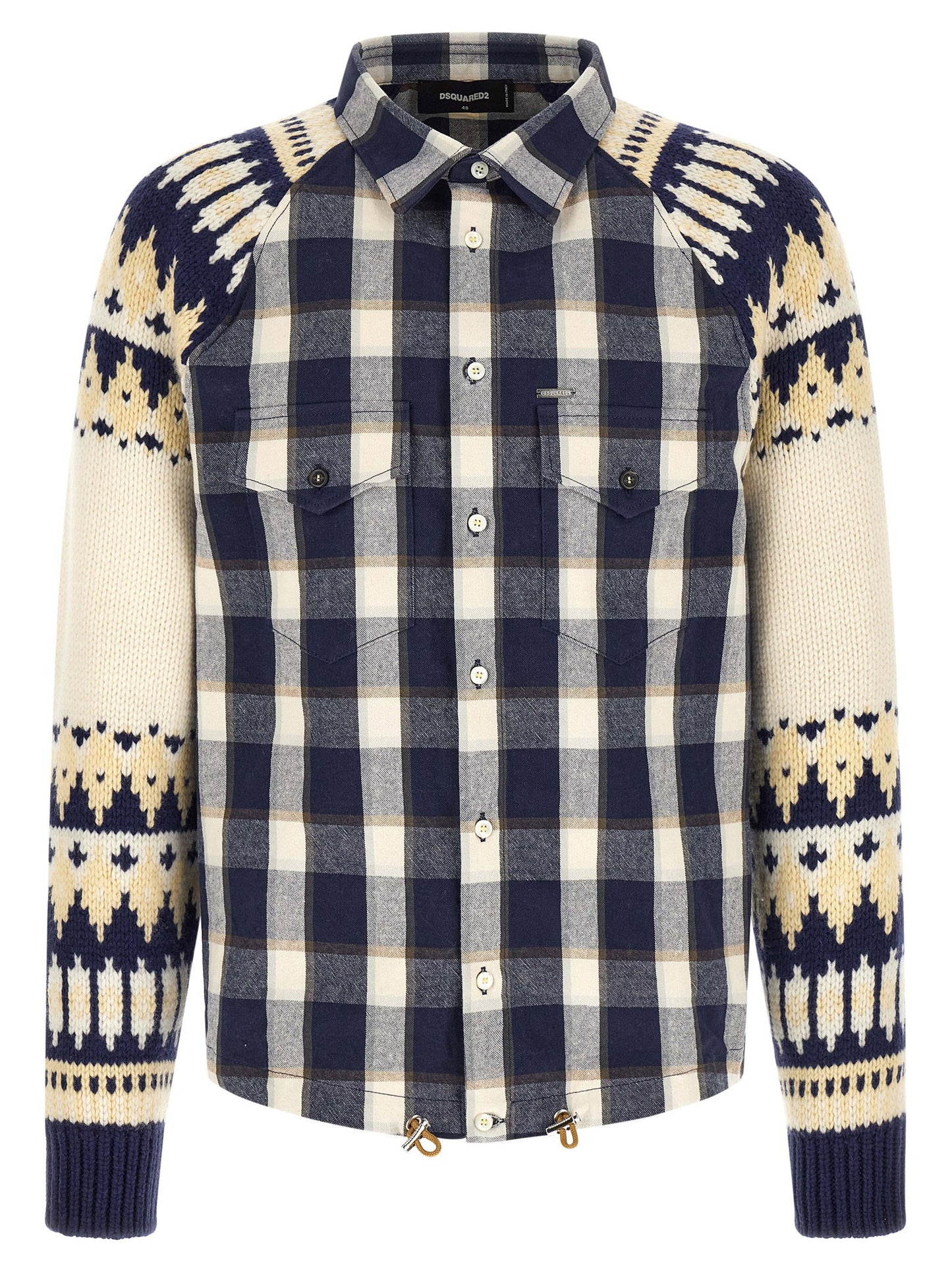 Dsquared2 Classic Check Drawstring Shirt