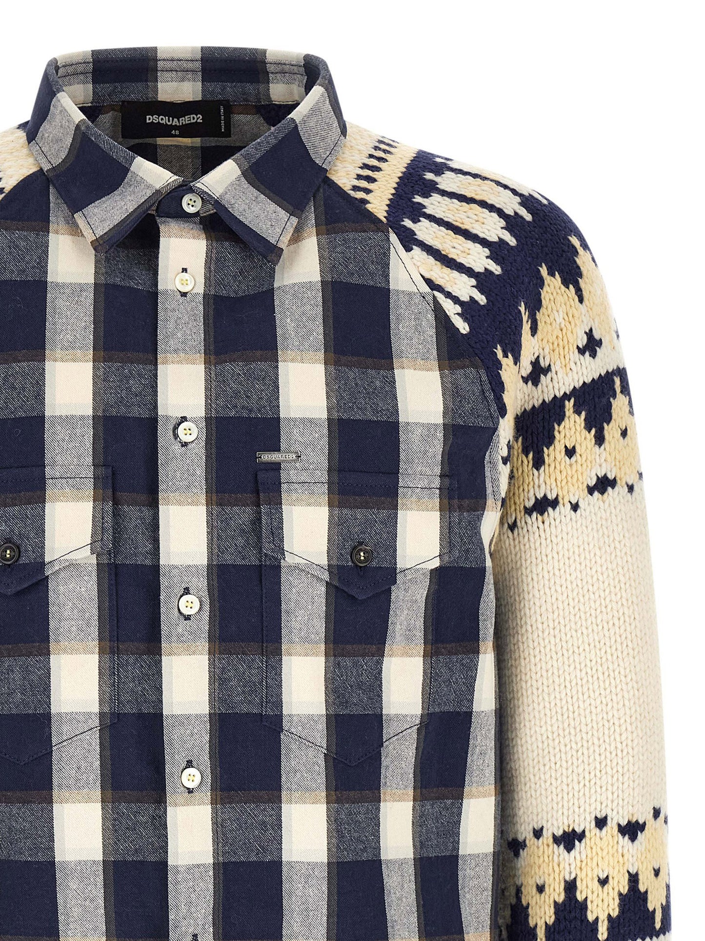 Dsquared2 Classic Check Drawstring Shirt