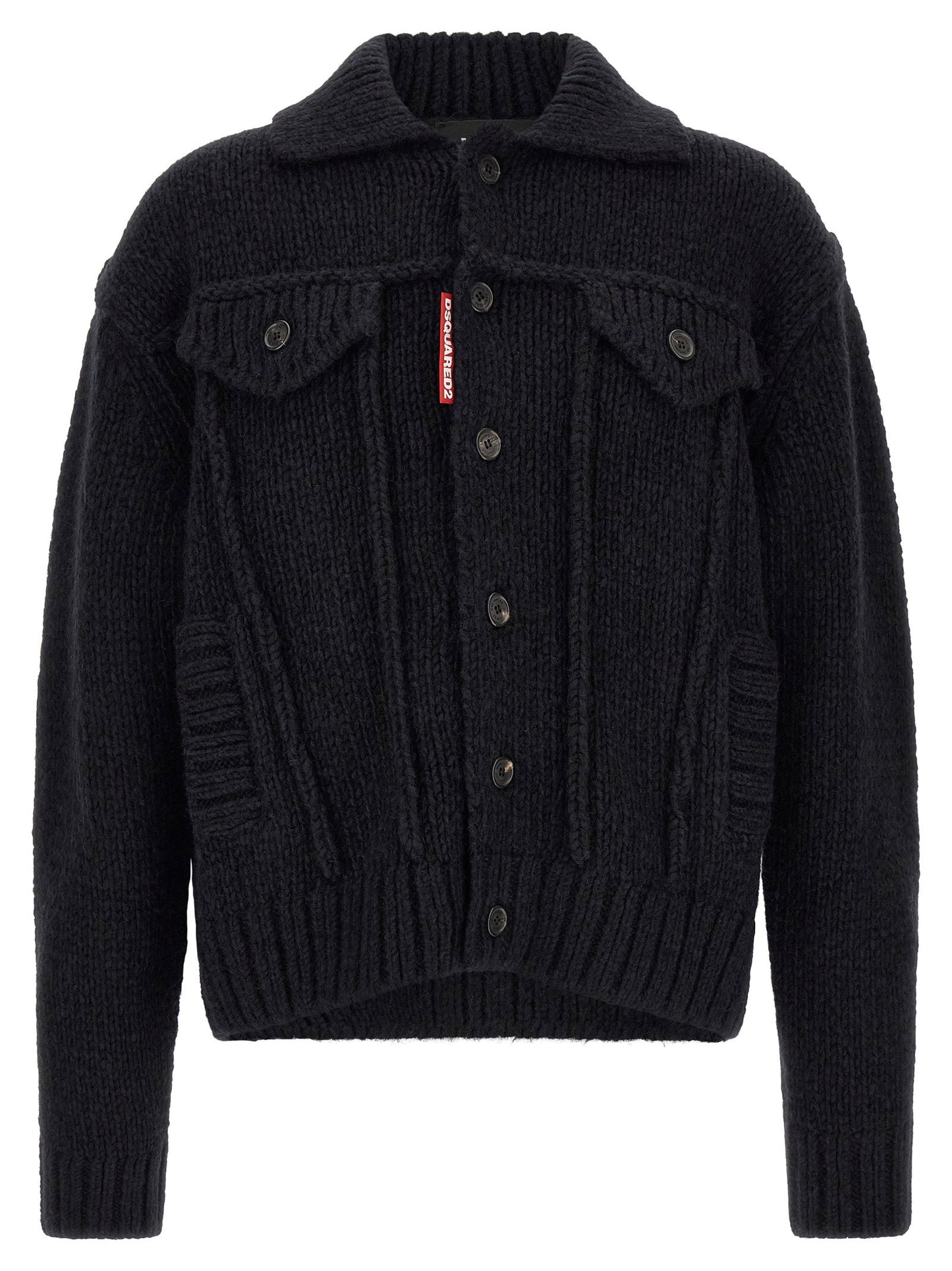 Dsquared2 Logo Patch Cardigan