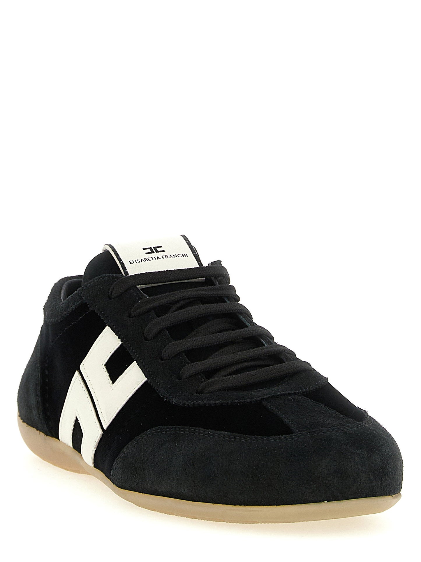Elisabetta Franchi Nappa And Velvet Sneakers