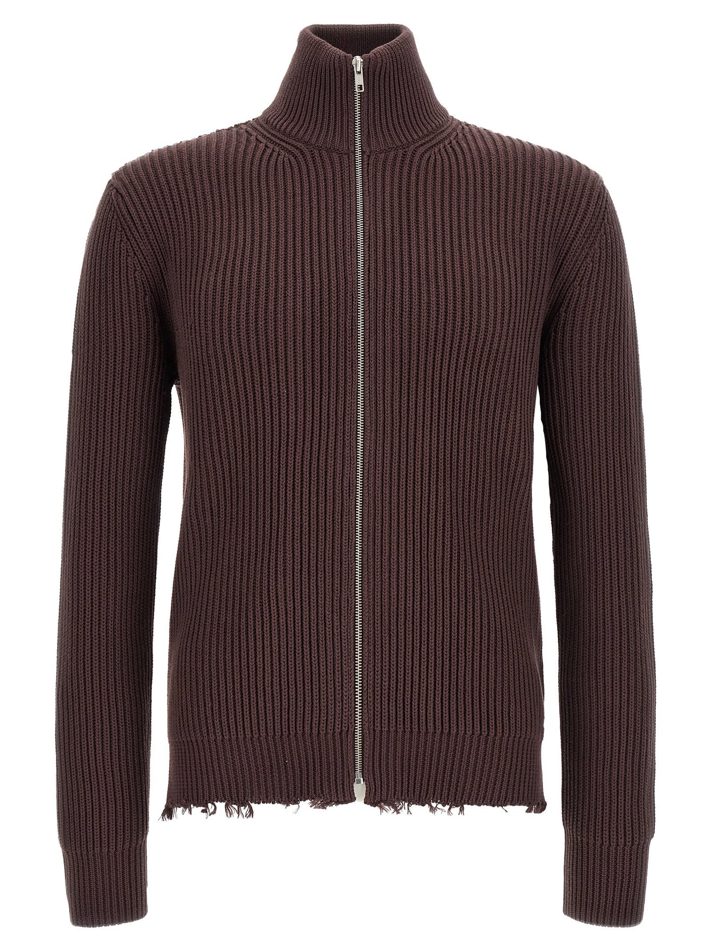 Mm6 Maison Margiela Ribbed Cotton Turtleneck Sweater