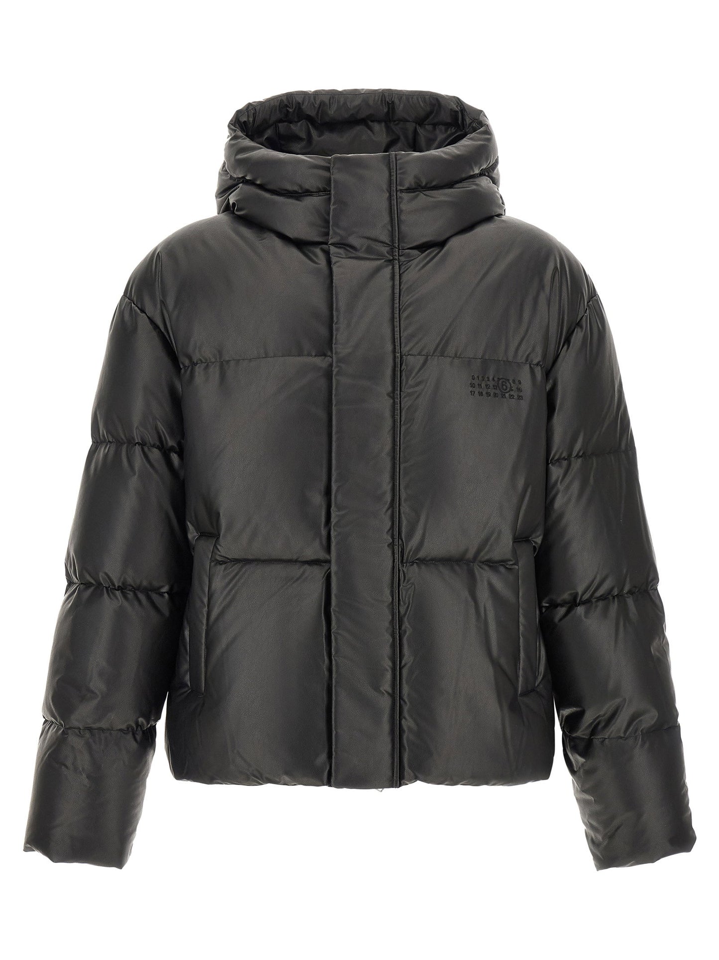 Mm6 Maison Margiela Lacquered Finish Down Jacket