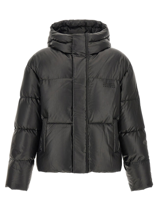 Mm6 Maison Margiela Lacquered Finish Down Jacket