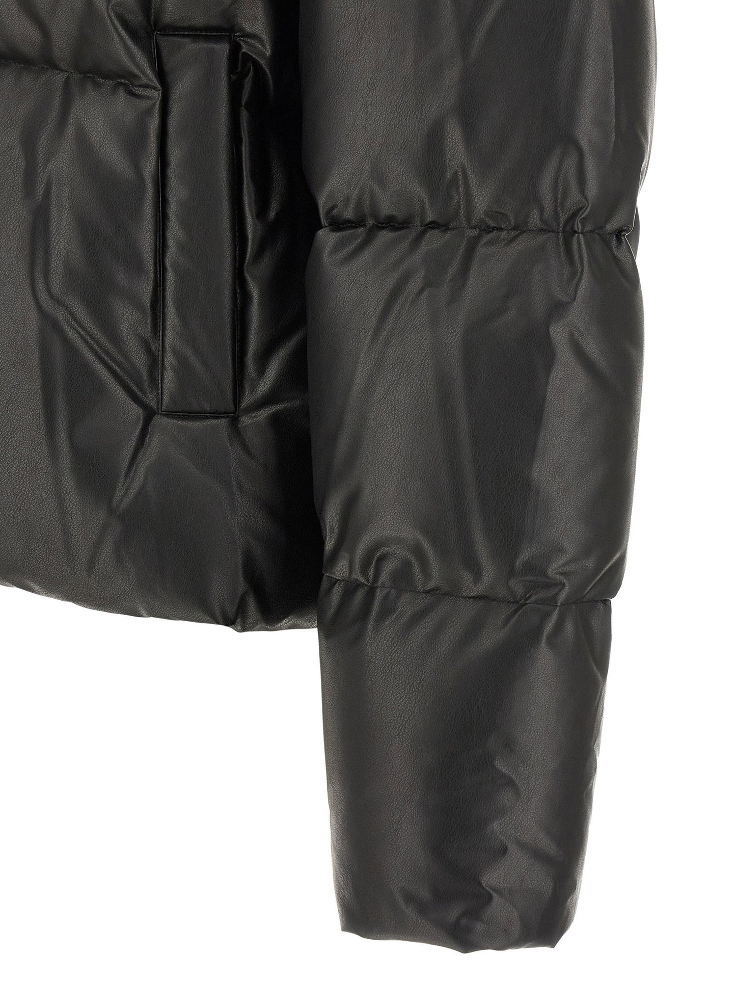 Mm6 Maison Margiela Lacquered Finish Down Jacket