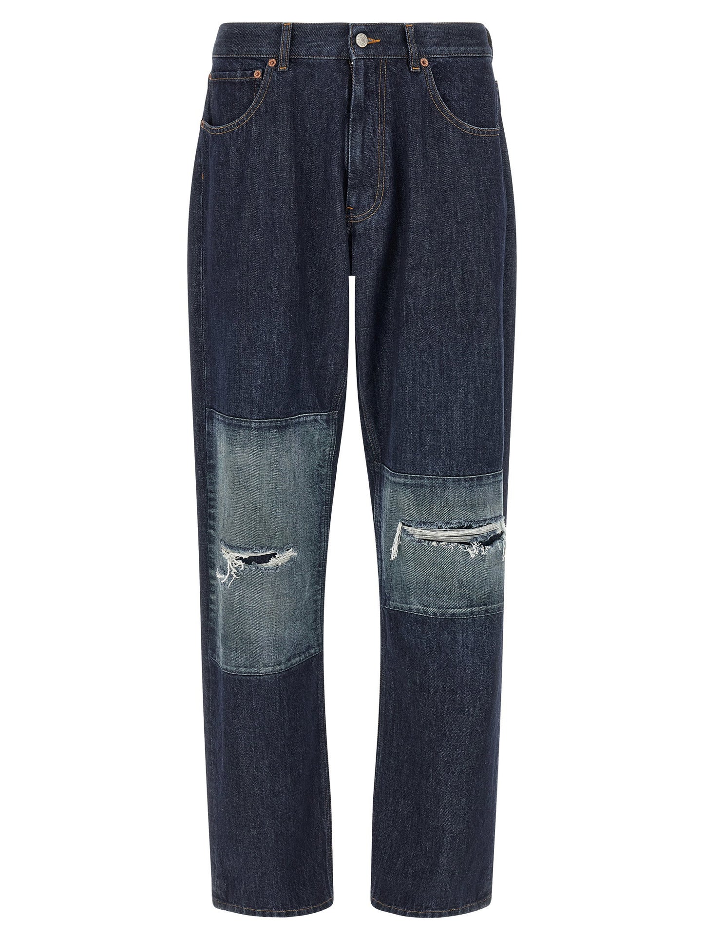 Mm6 Maison Margiela Patchwork Insert Jeans
