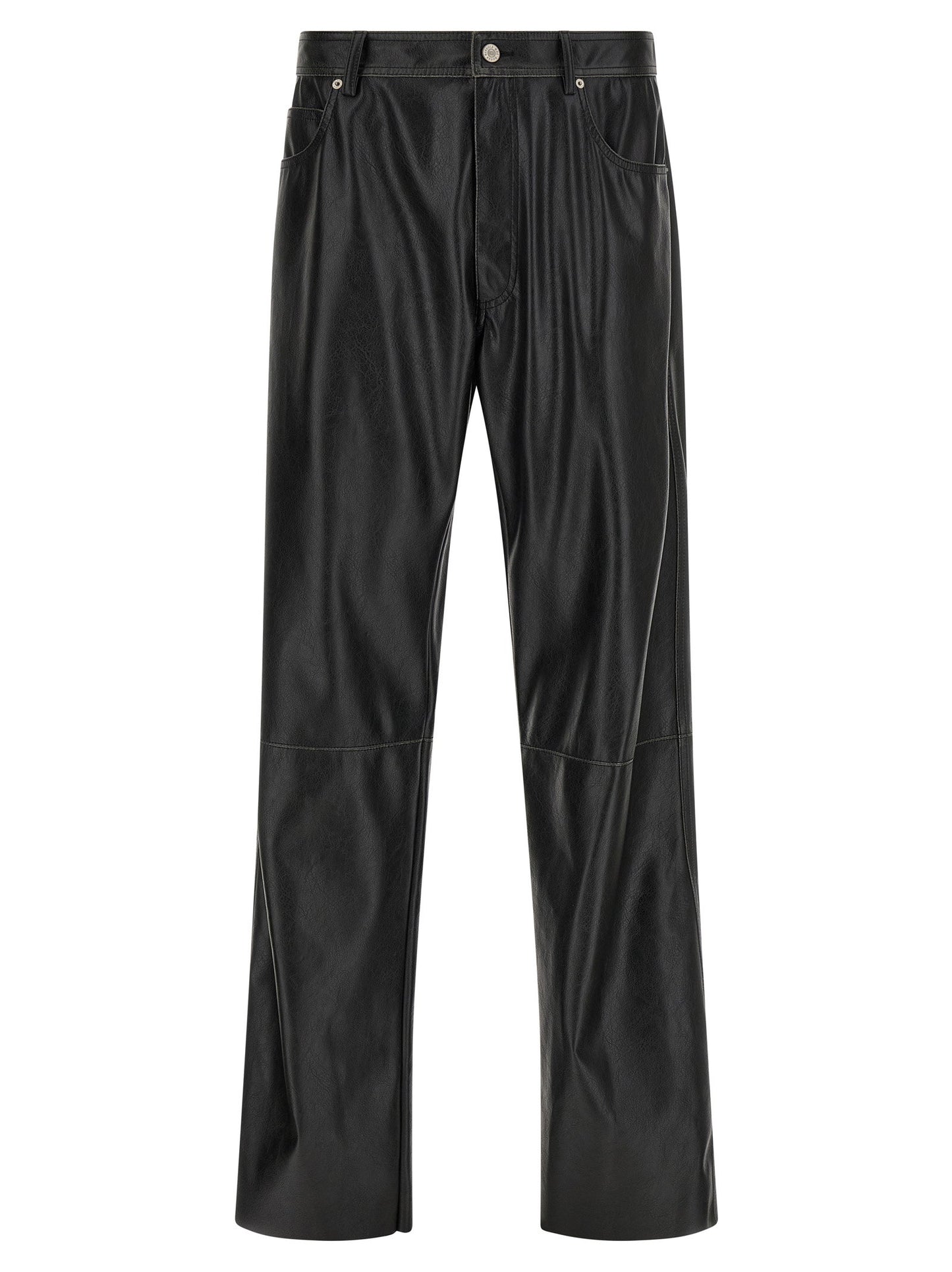 Mm6 Maison Margiela Leather-effect Pants