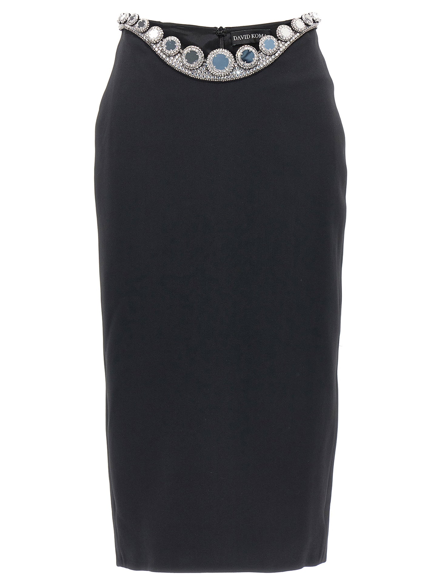 David Koma Puffer Circle Embroidery Skirt