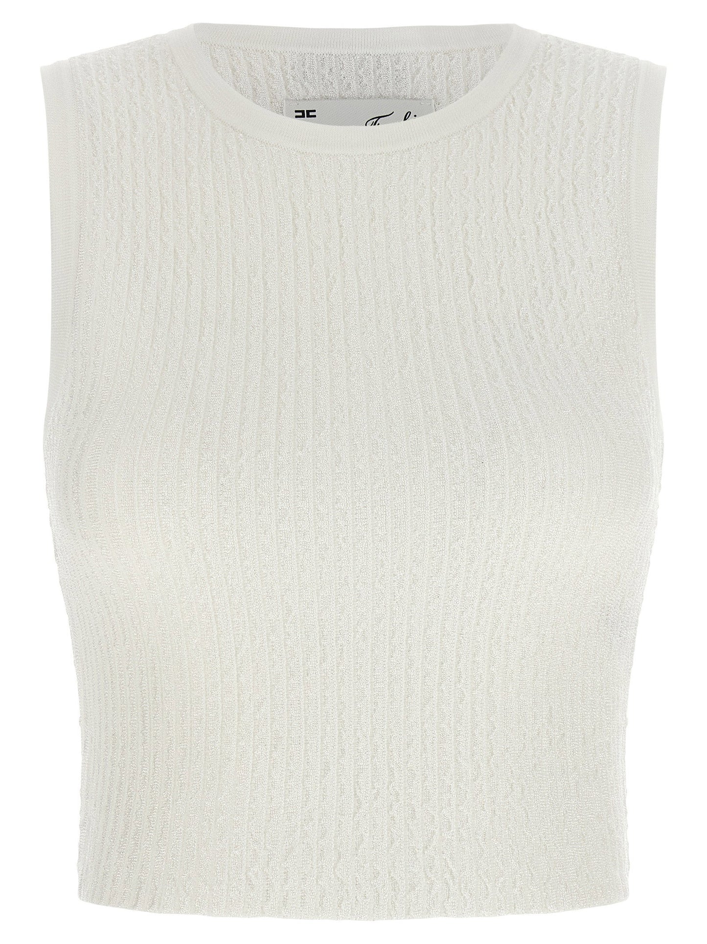 Elisabetta Franchi Ribbed Crop Top