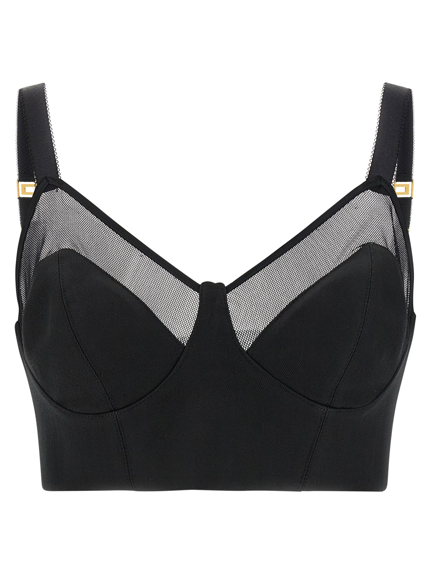 Elisabetta Franchi Cool Wool And Tulle Top