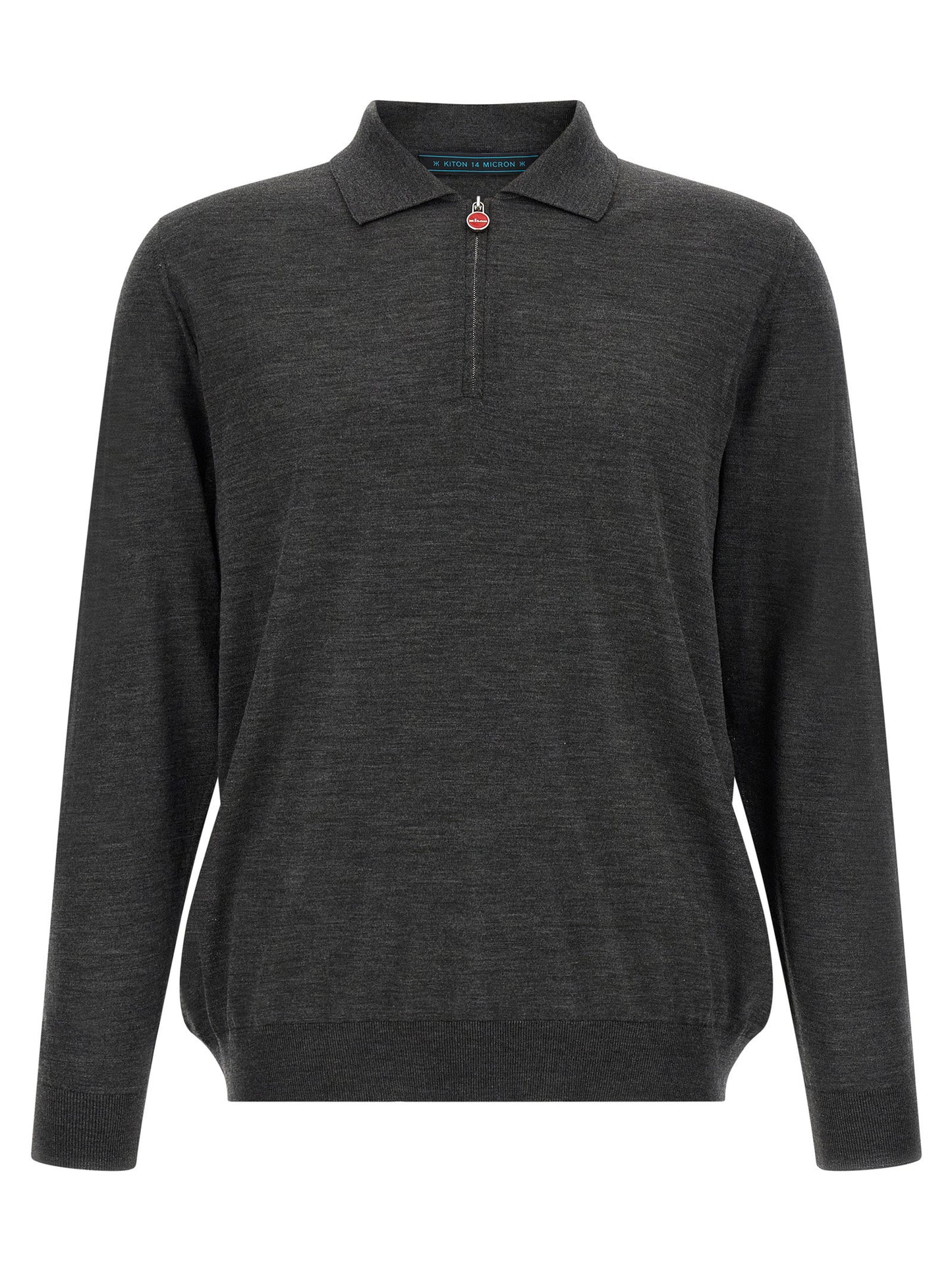 Kiton Wool Polo Shirt 14 Microns