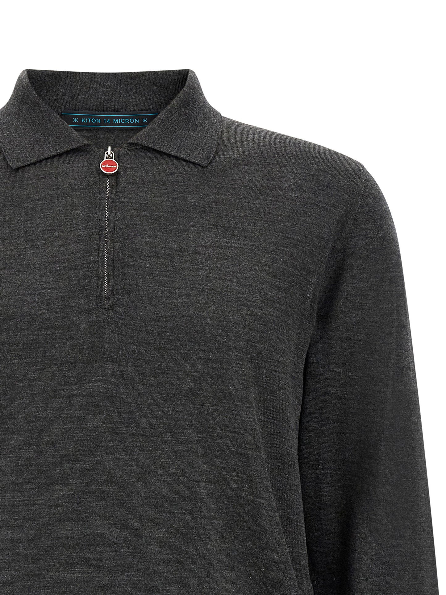 Kiton Wool Polo Shirt 14 Microns