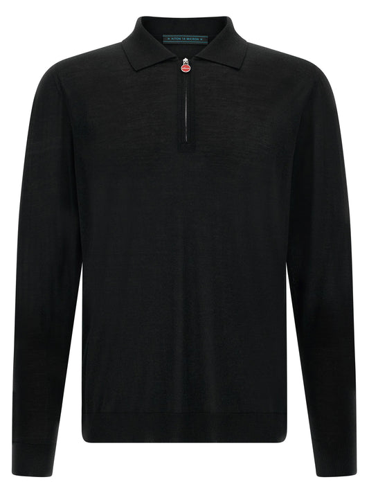 Kiton Wool Polo Shirt 14 Microns